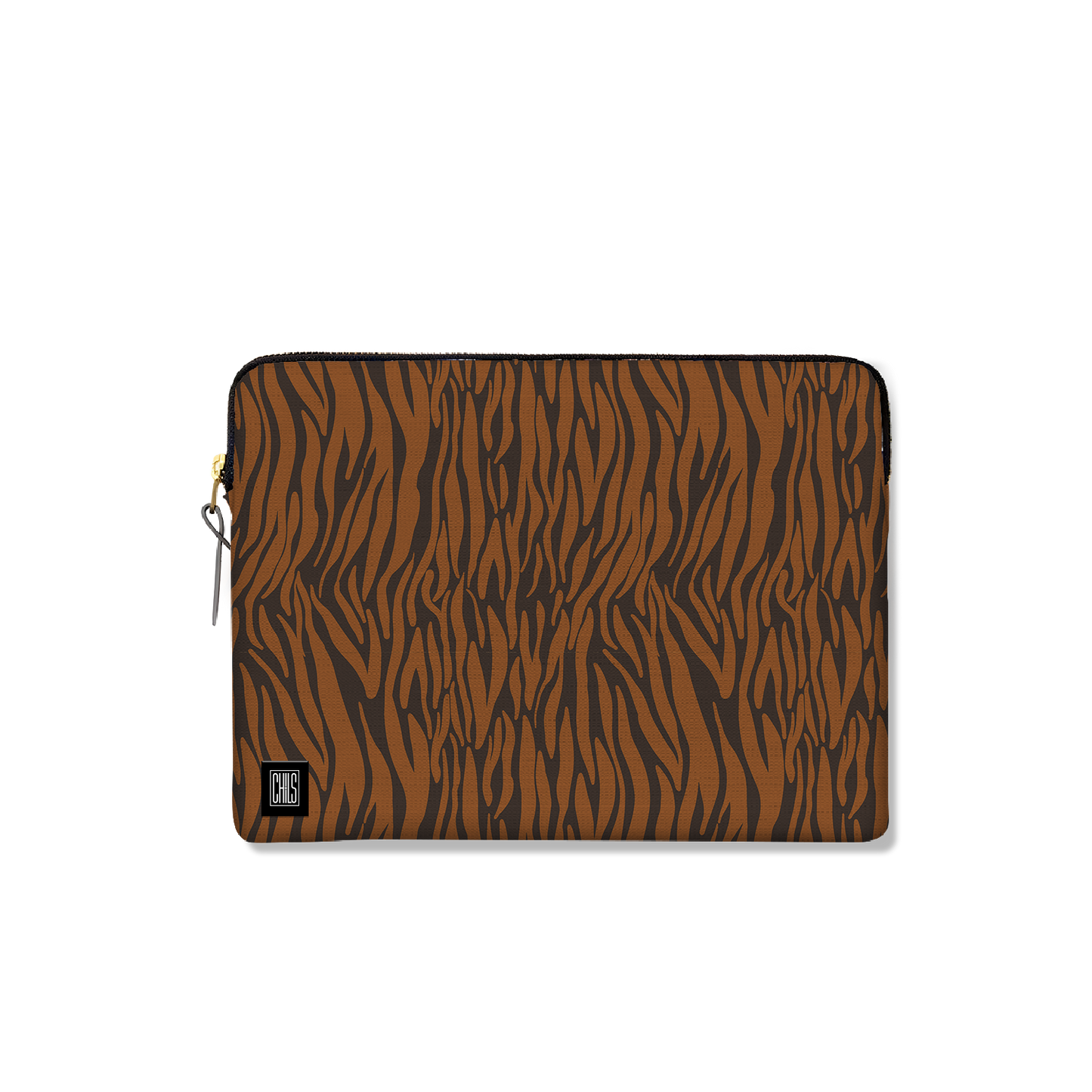 Housse Ordinateur & Tablette | Collection African Ethnic | Zèbre Graphique – Tons Marron