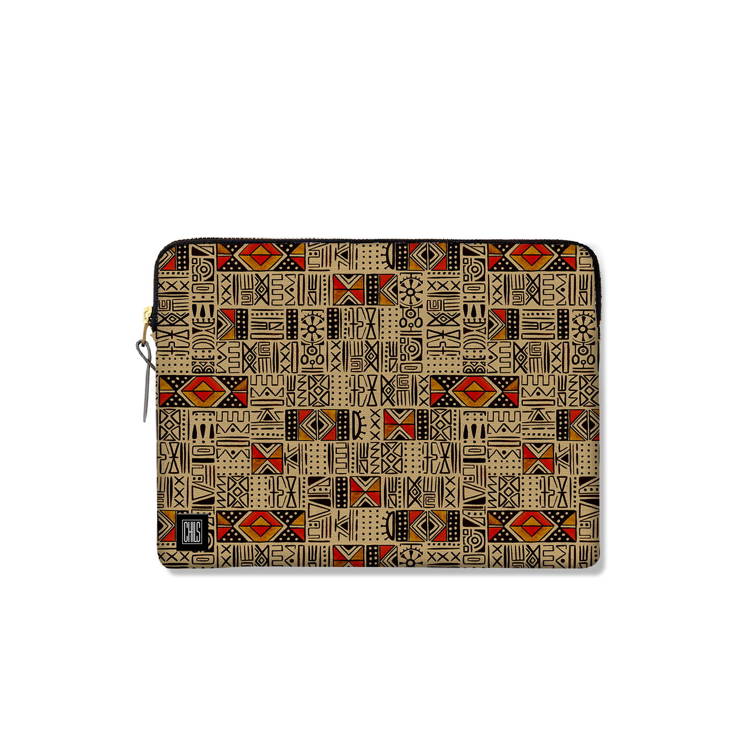 Housse Ordinateur & Tablette | Collection African Ethnic | Mélange Tribal – Beige