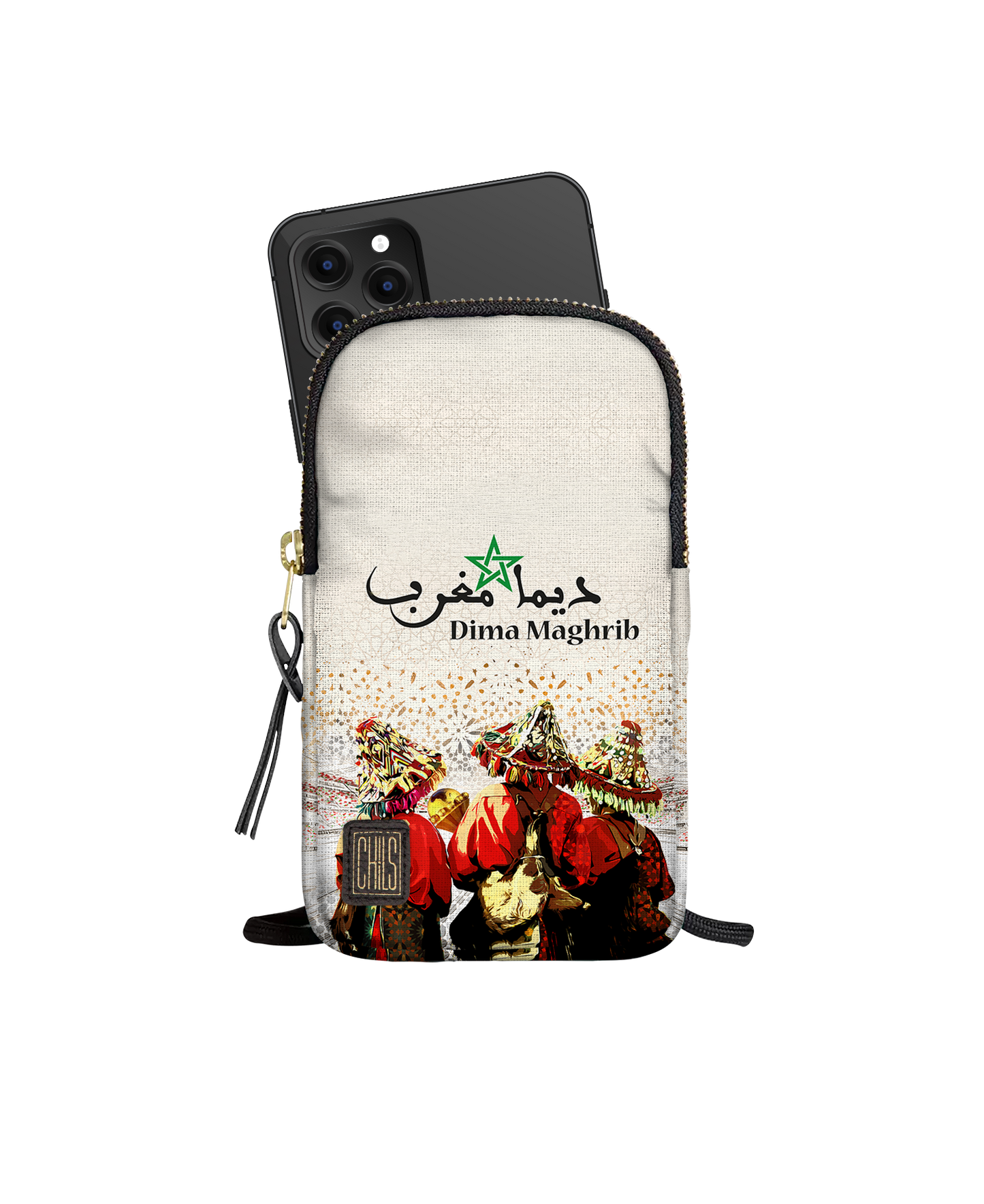 Porte Téléphone | Collection Maroc Football | Moroccan Legacy – Dima Maghrib