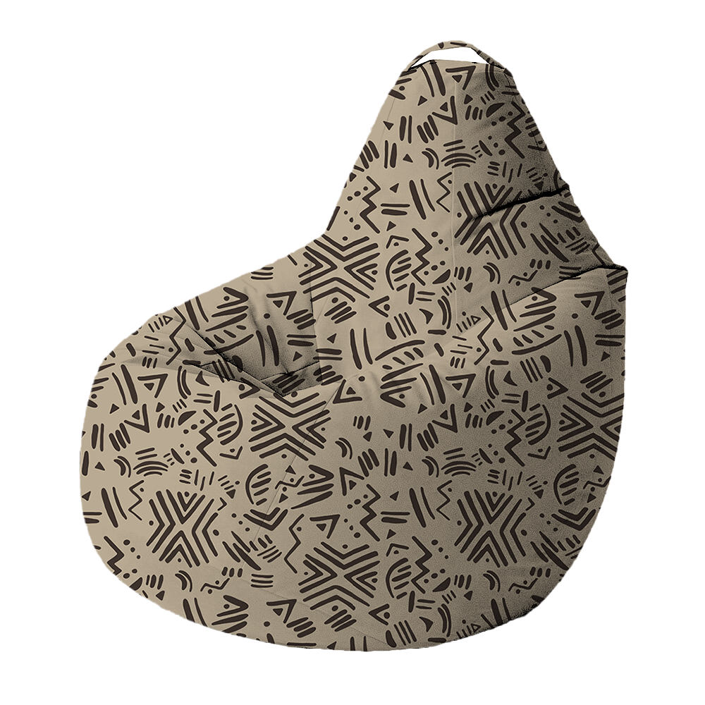 Bean Bag | Collection African Ethnic | Motif Ndebele Contemporain
