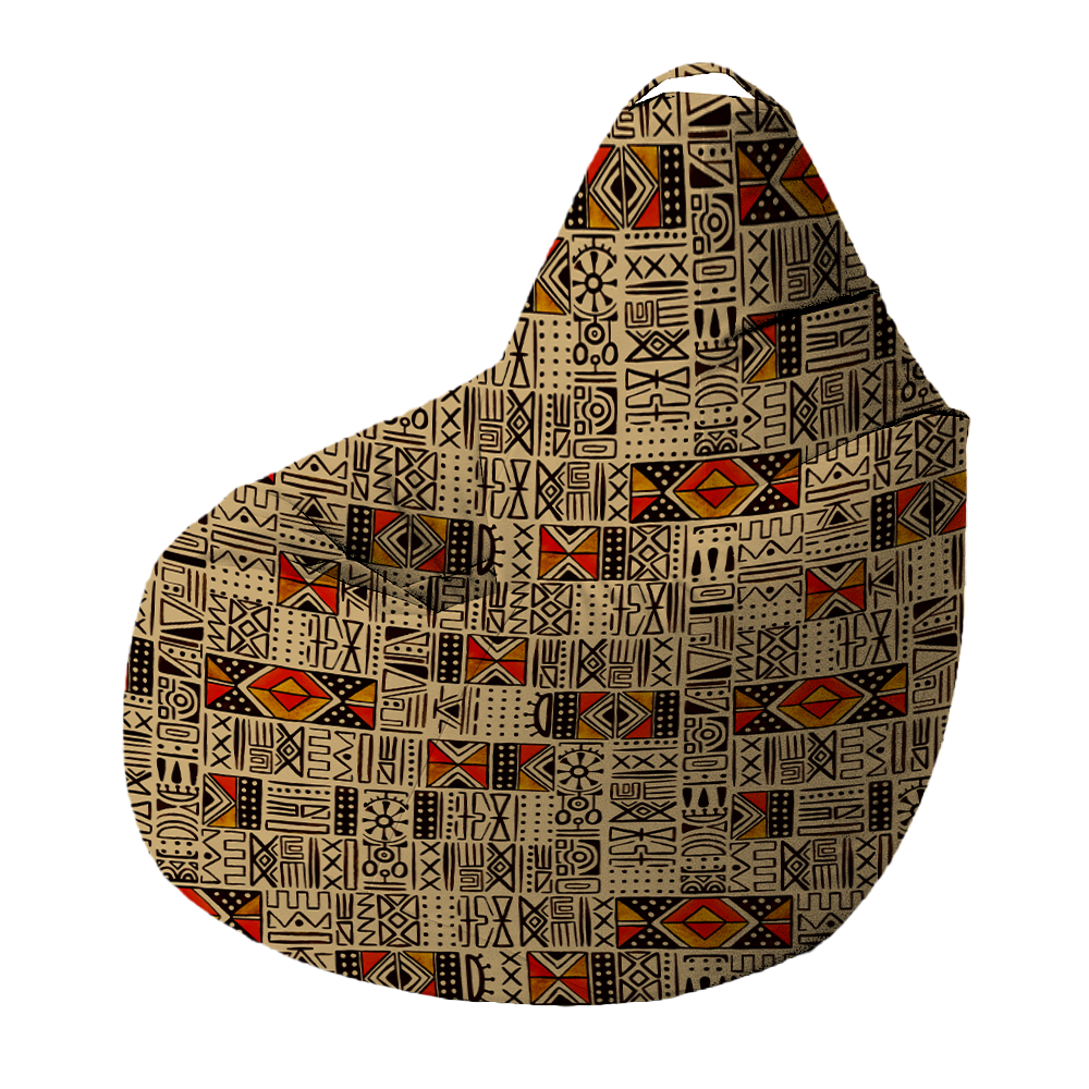 Bean Bag | Collection African Ethnic | Mélange Tribal – Beige