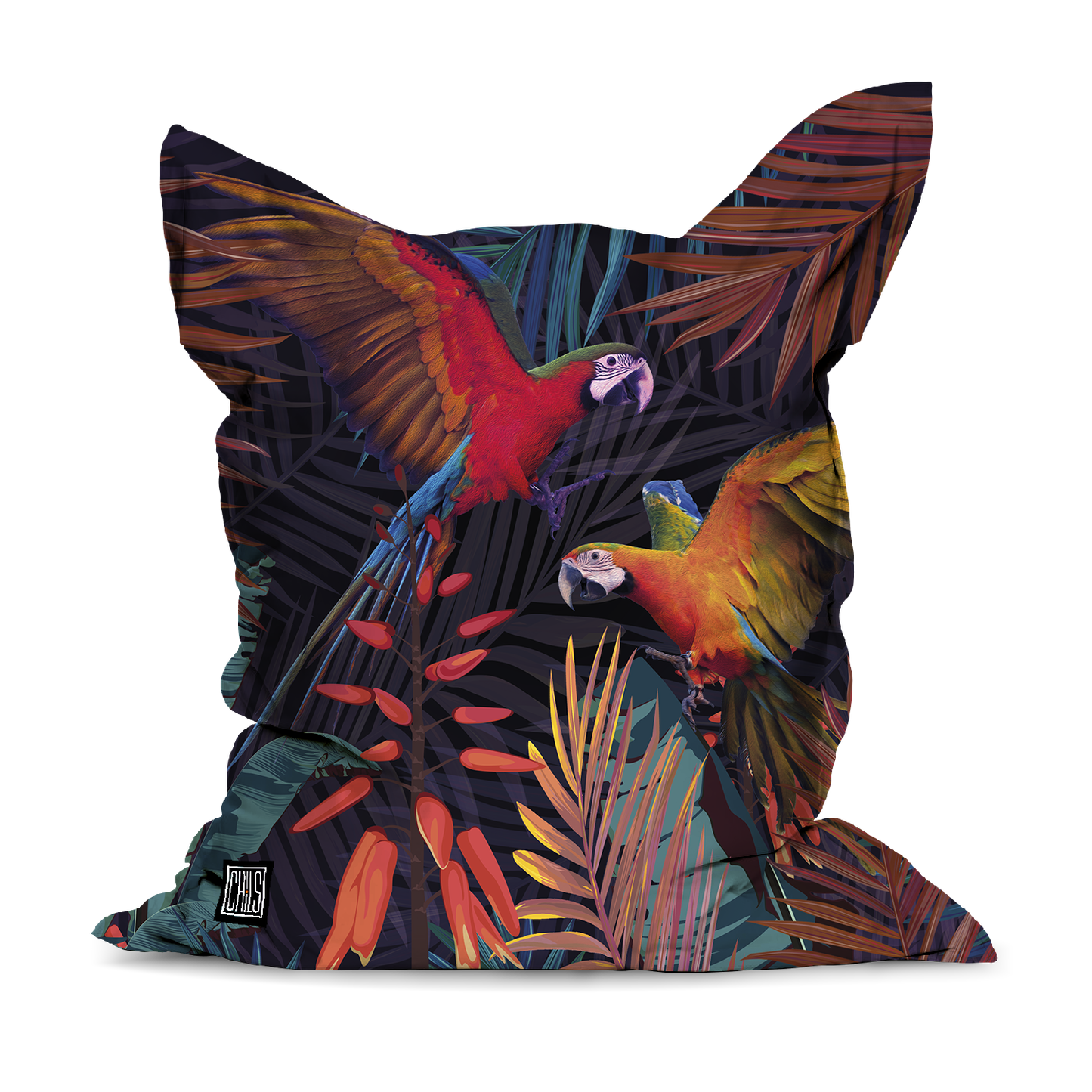 Pouf Géant | Collection Floral | Parrots Envolés