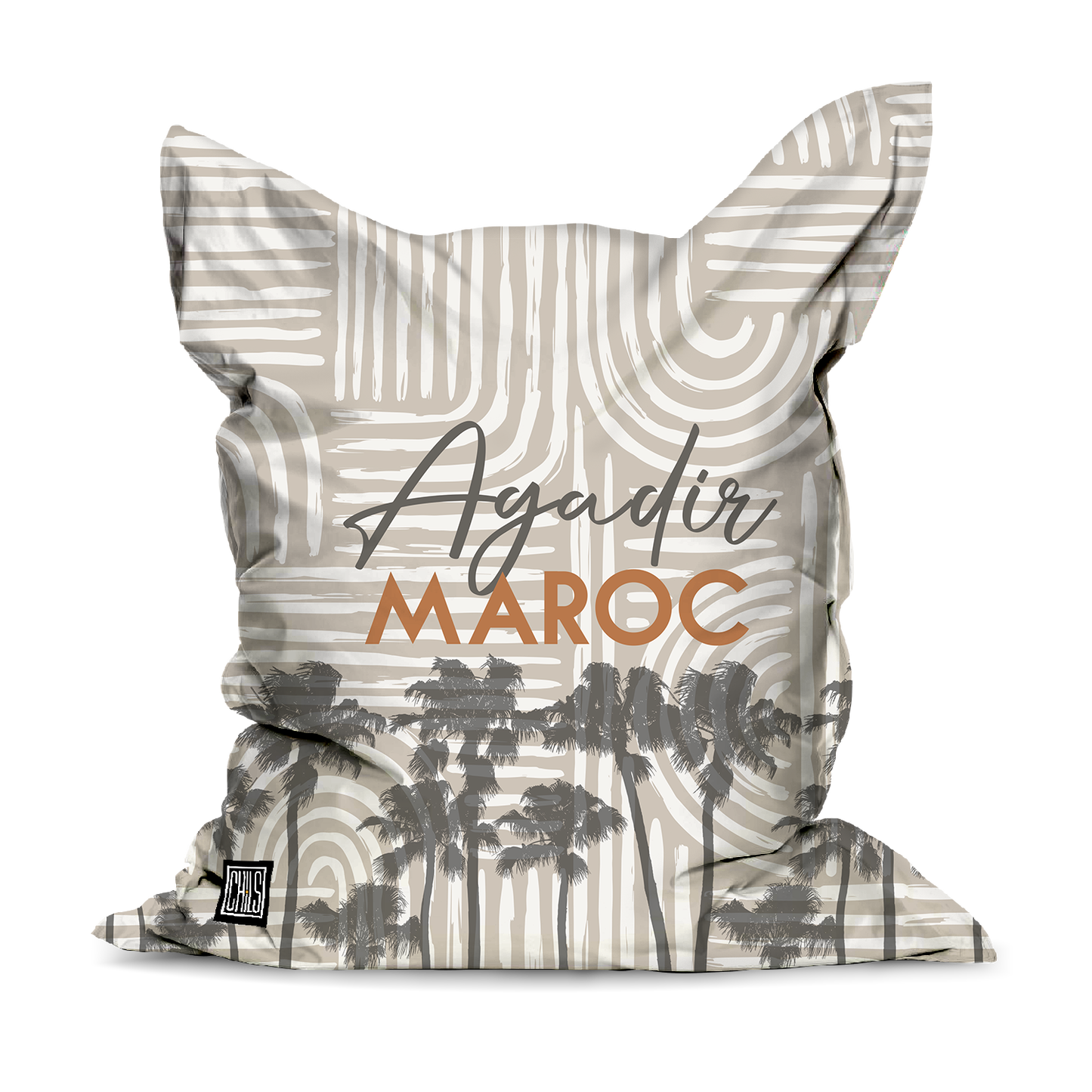 Pouf Géant | Collection Muted Tones | Courbes Subtiles – Agadir