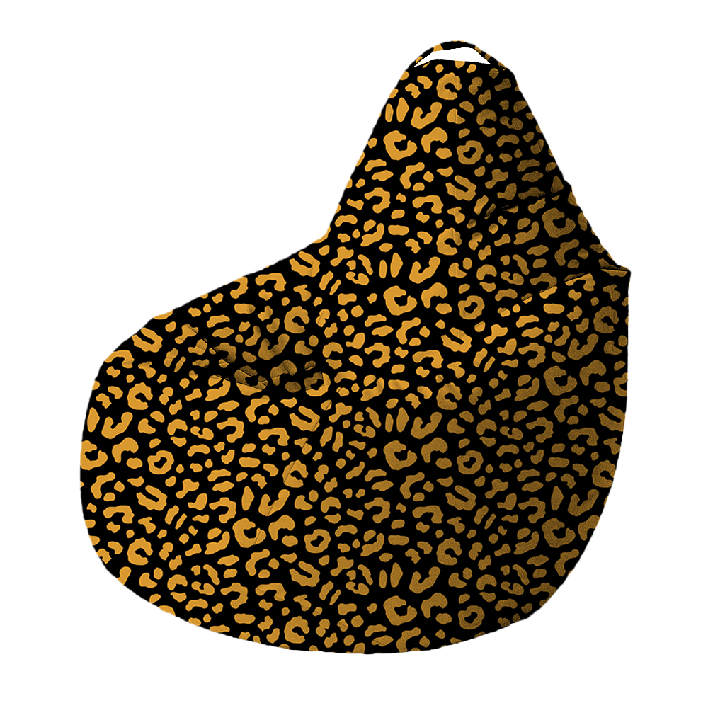 Bean Bag | Collection Jungle Savane | Léopard Inversé