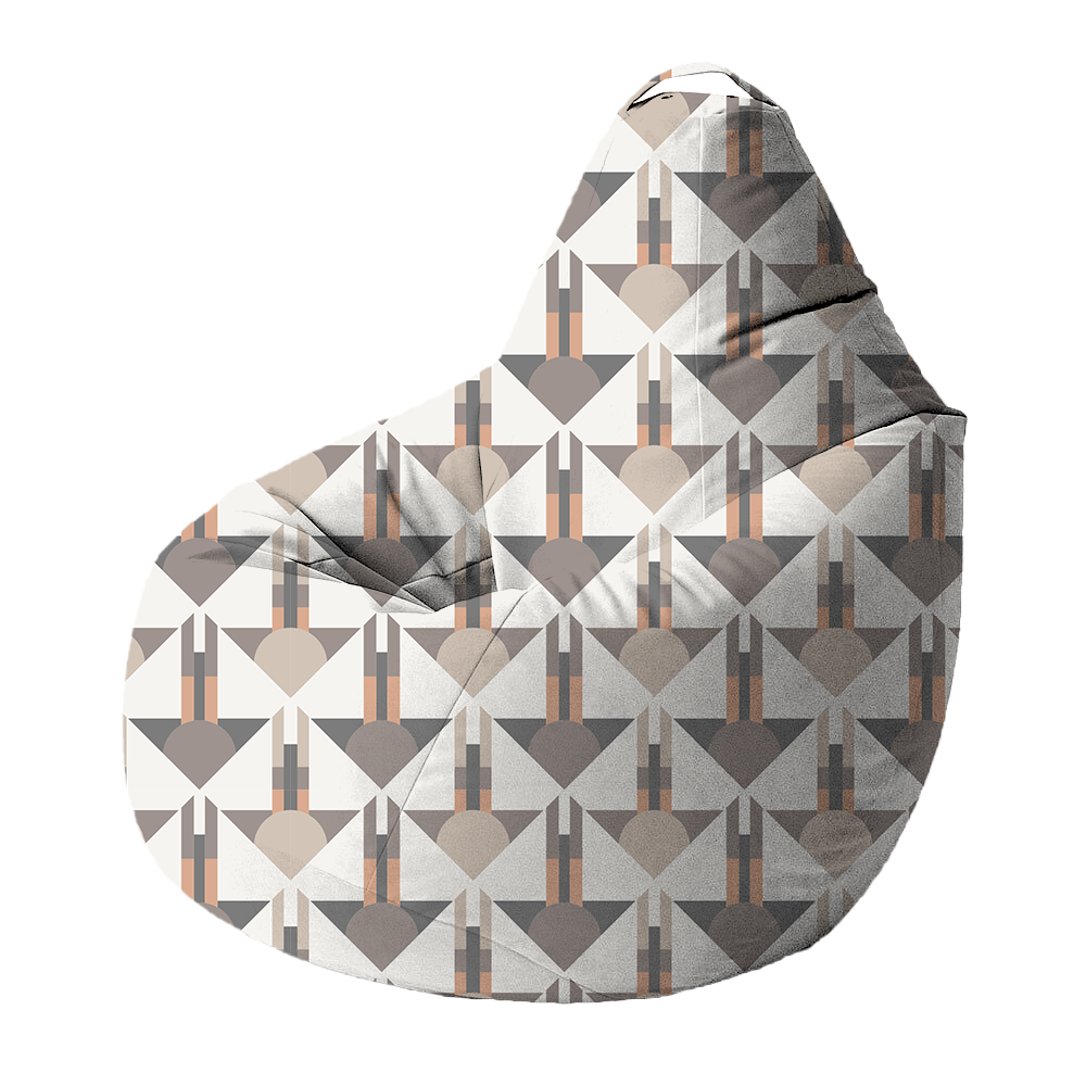 Bean Bag | Collection Muted Tones | Géométrie Art Déco