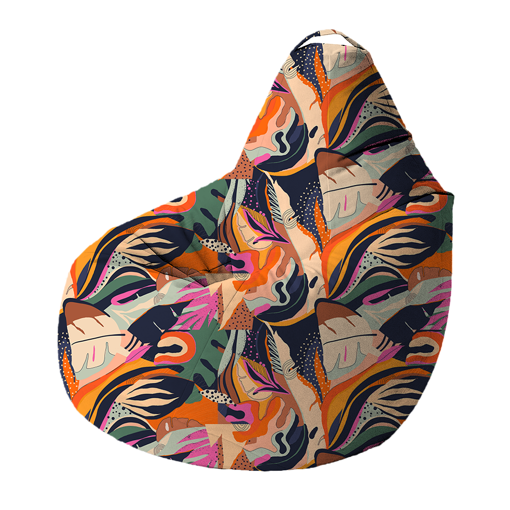 Bean Bag | Collection Floral | Art Abstrait