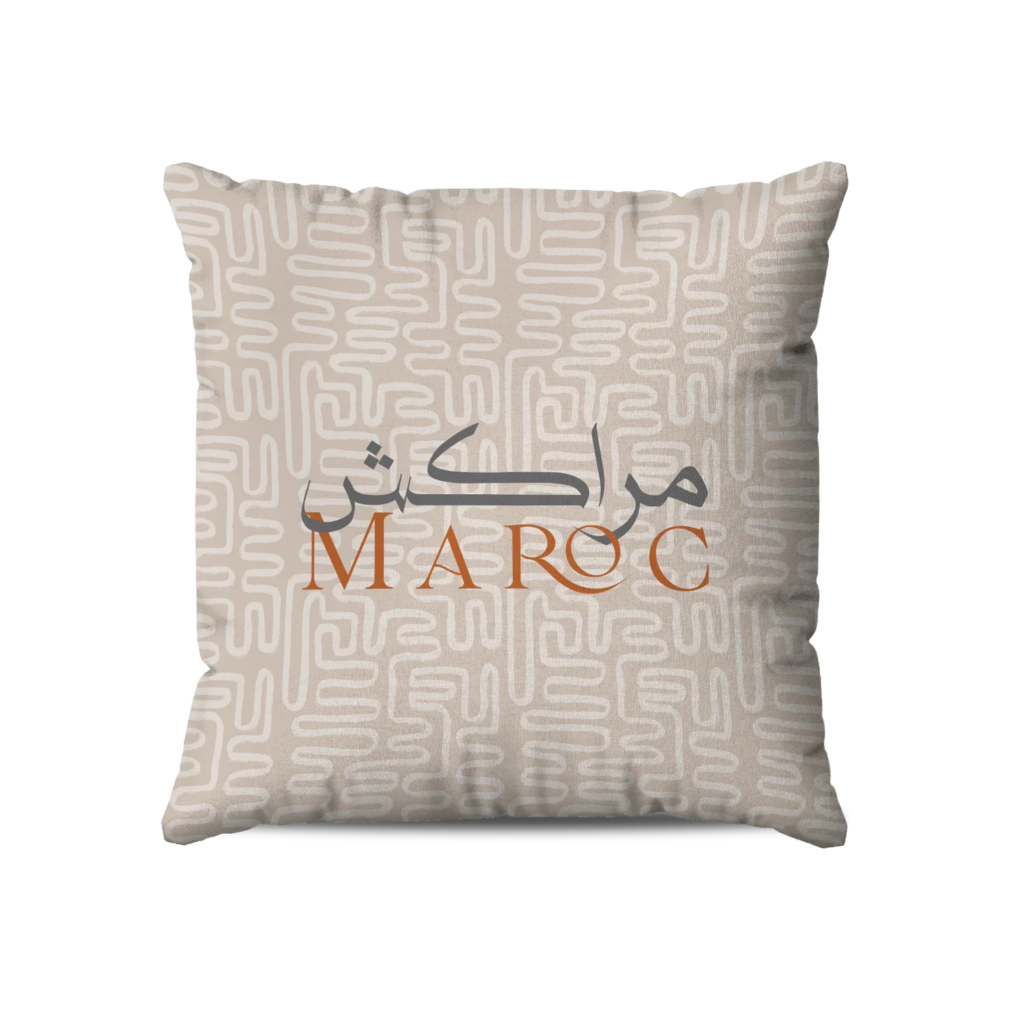 Coussin | Collection Muted Tones | Lignes Abstraites Inversées– Marrakech Maroc