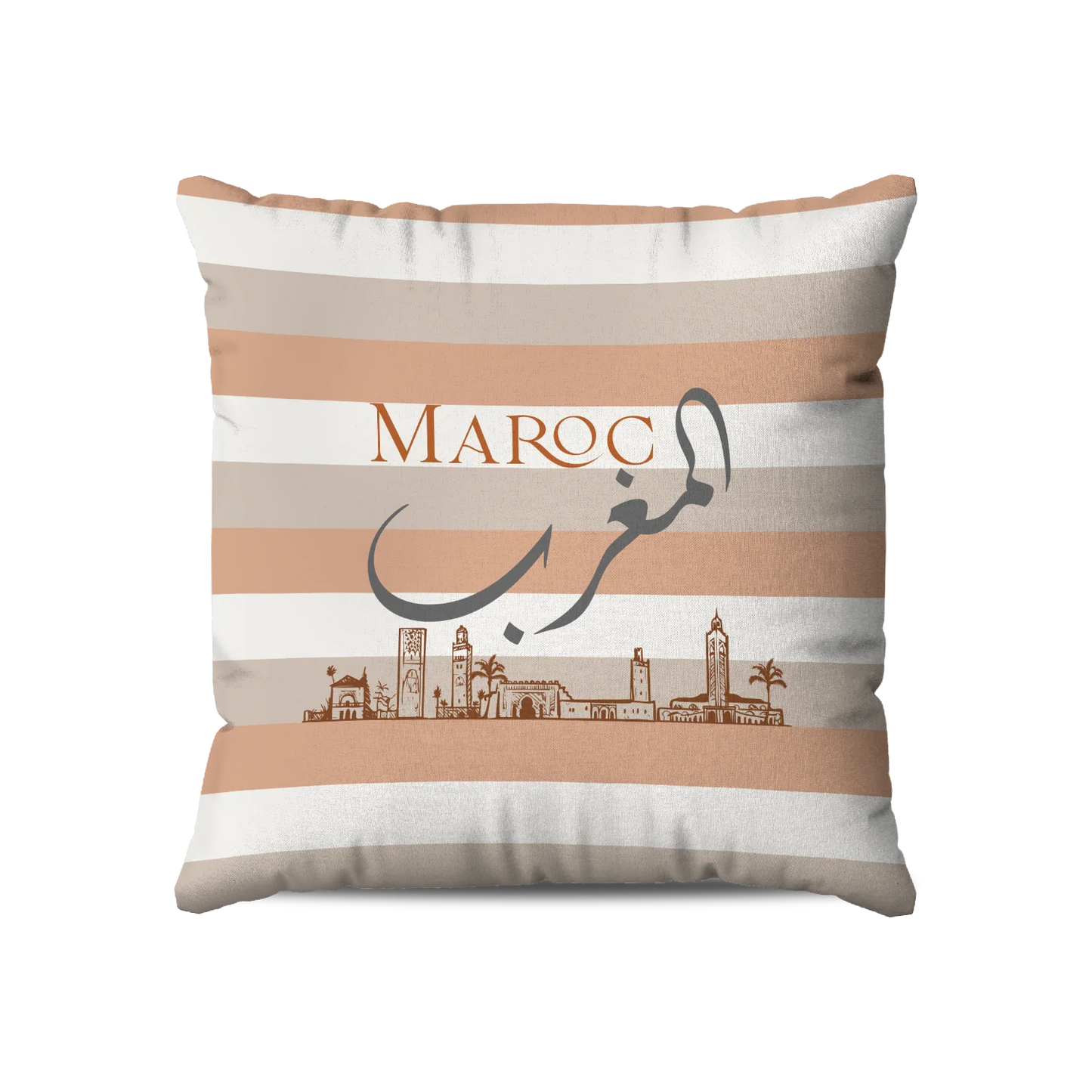 Coussin | Collection Muted Tones | Monuments du Maroc – Almaghrib Maroc
