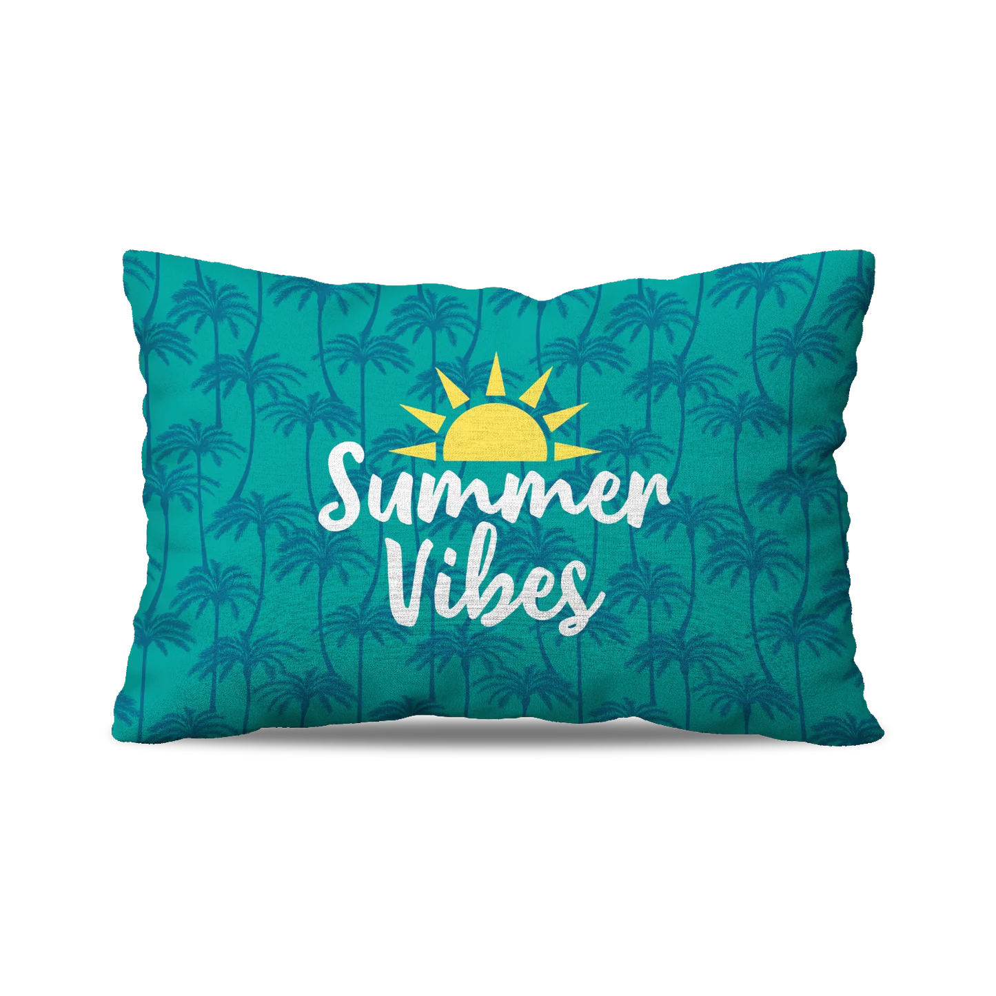 Coussin | Collection Summer Contrast |Palmiers Turquoise – Summer Vibes