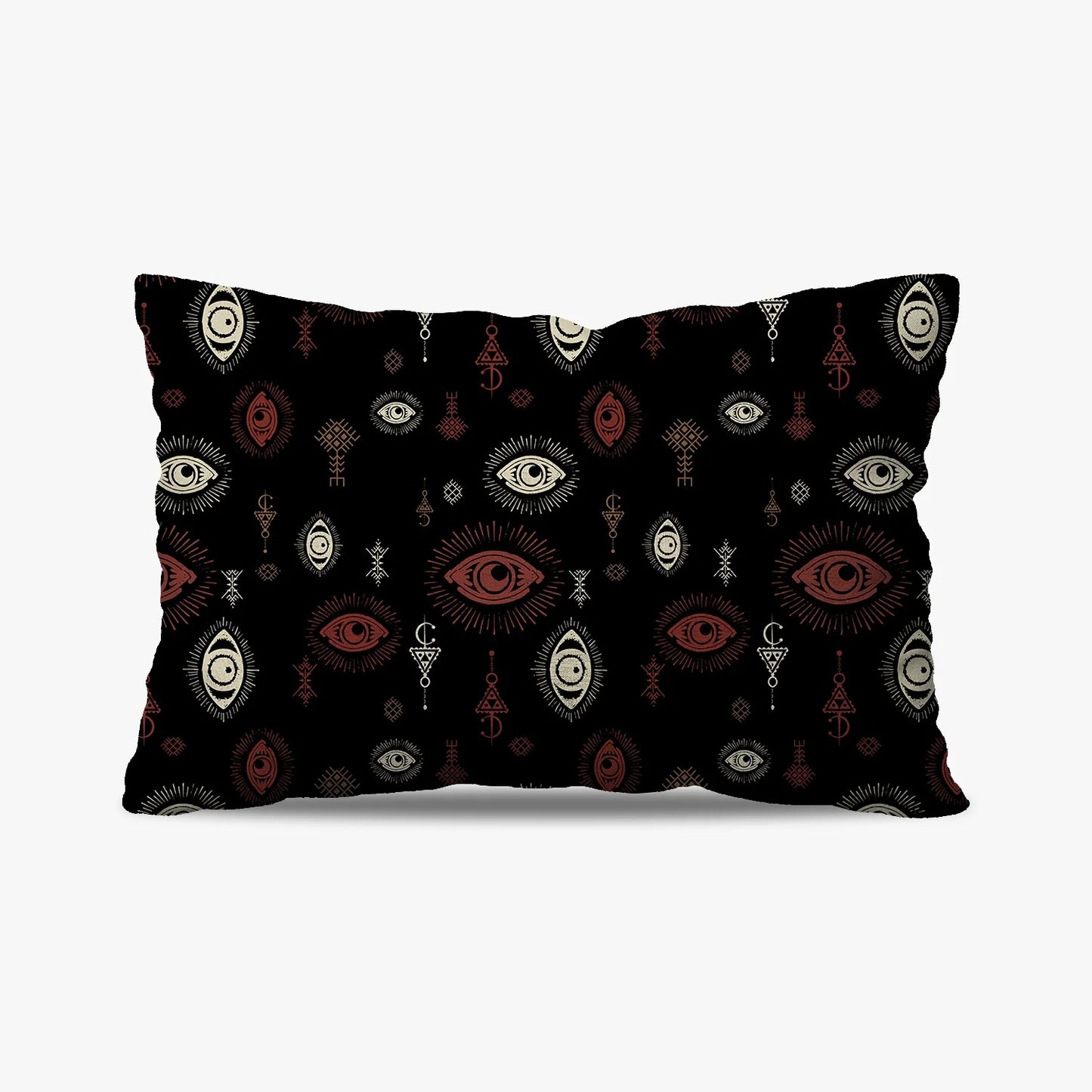 Coussin | Collection Berbère | Ayn El Qamar – Noir & Rouge