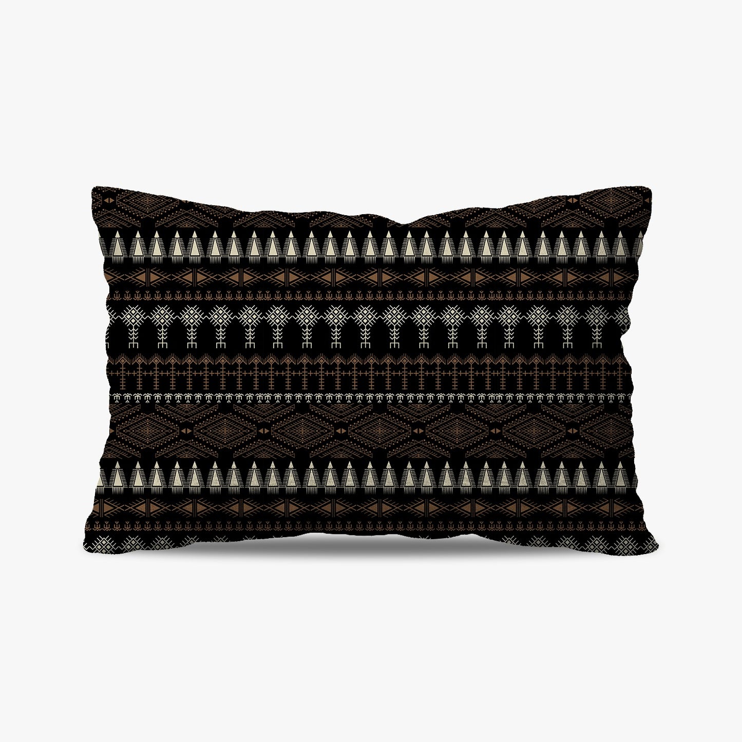 Coussin | Collection Berbère | Amulette Berbère – Corail fond noir