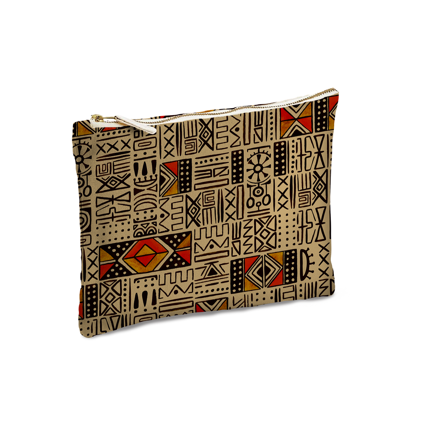 Pochette & Mini-Pochette | Collection African Ethnic | Mélange Tribal – Beige