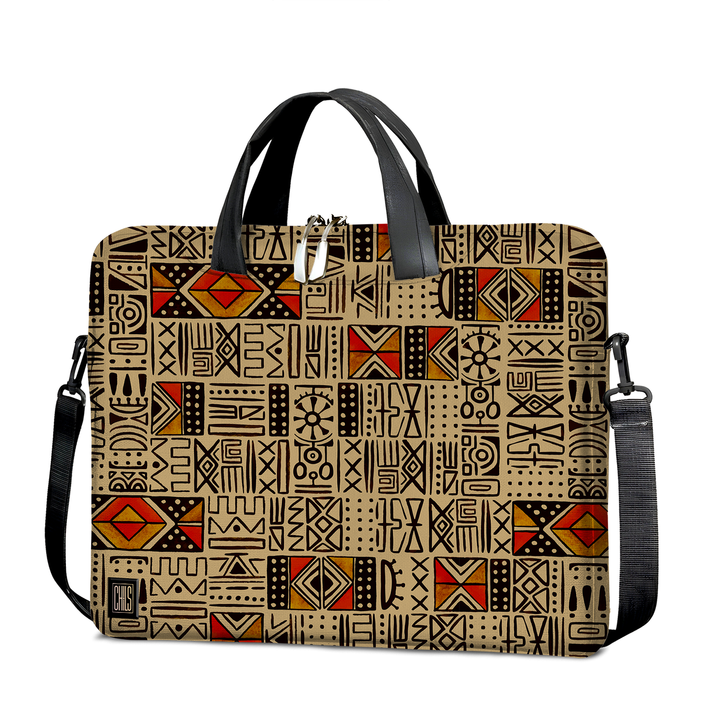 Sac à Bandoulière | Collection African Ethnic | Mélange Tribal – Beige