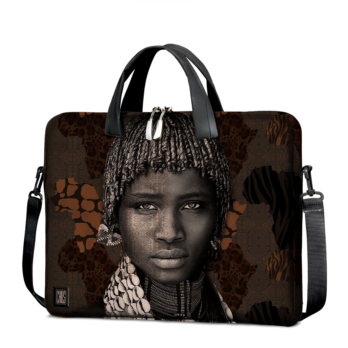 Sac à Bandoulière | Collection African Ethnic | La Reine Peule – Profil