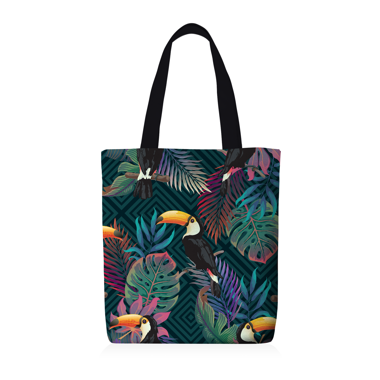 Tote Bag | Collection Floral | Calaos et Carreaux Infini
