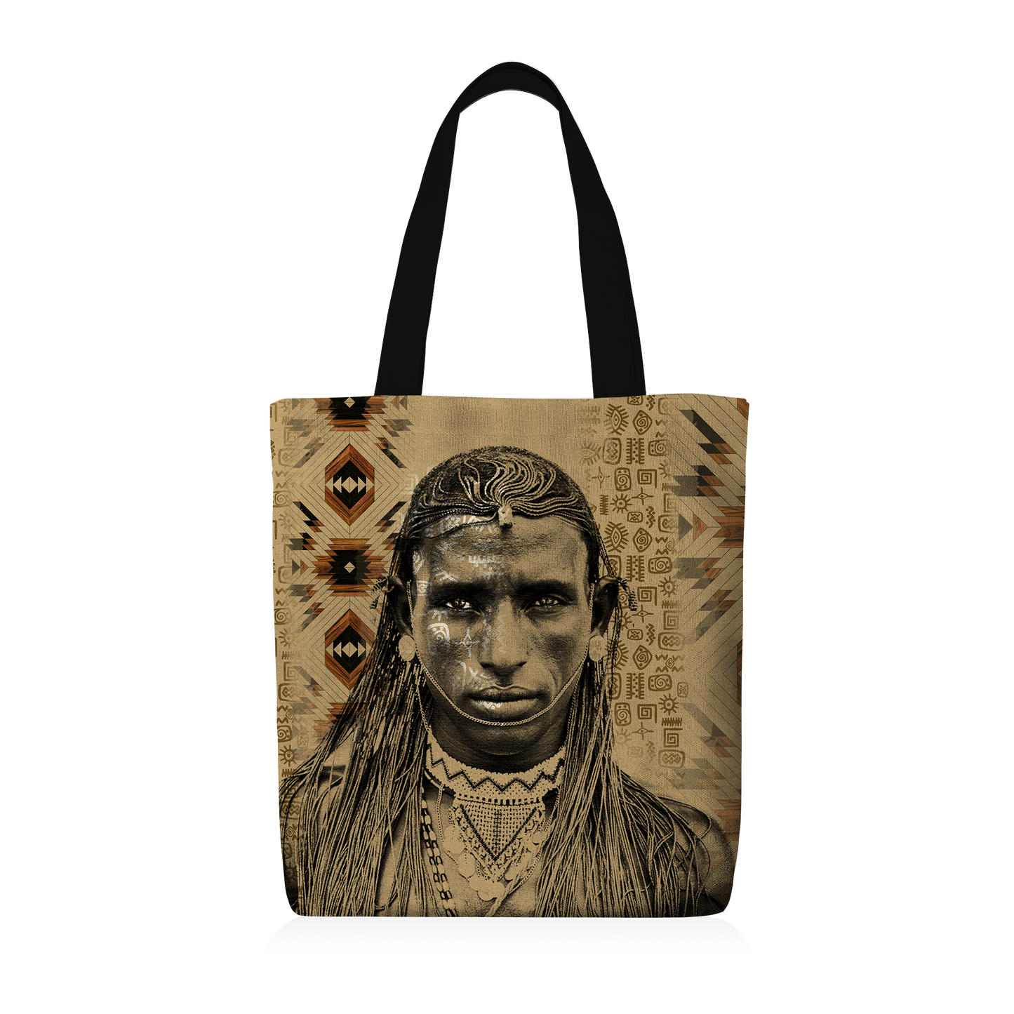 Tote Bag | Collection African Ethnic | Guerrier des Savanes