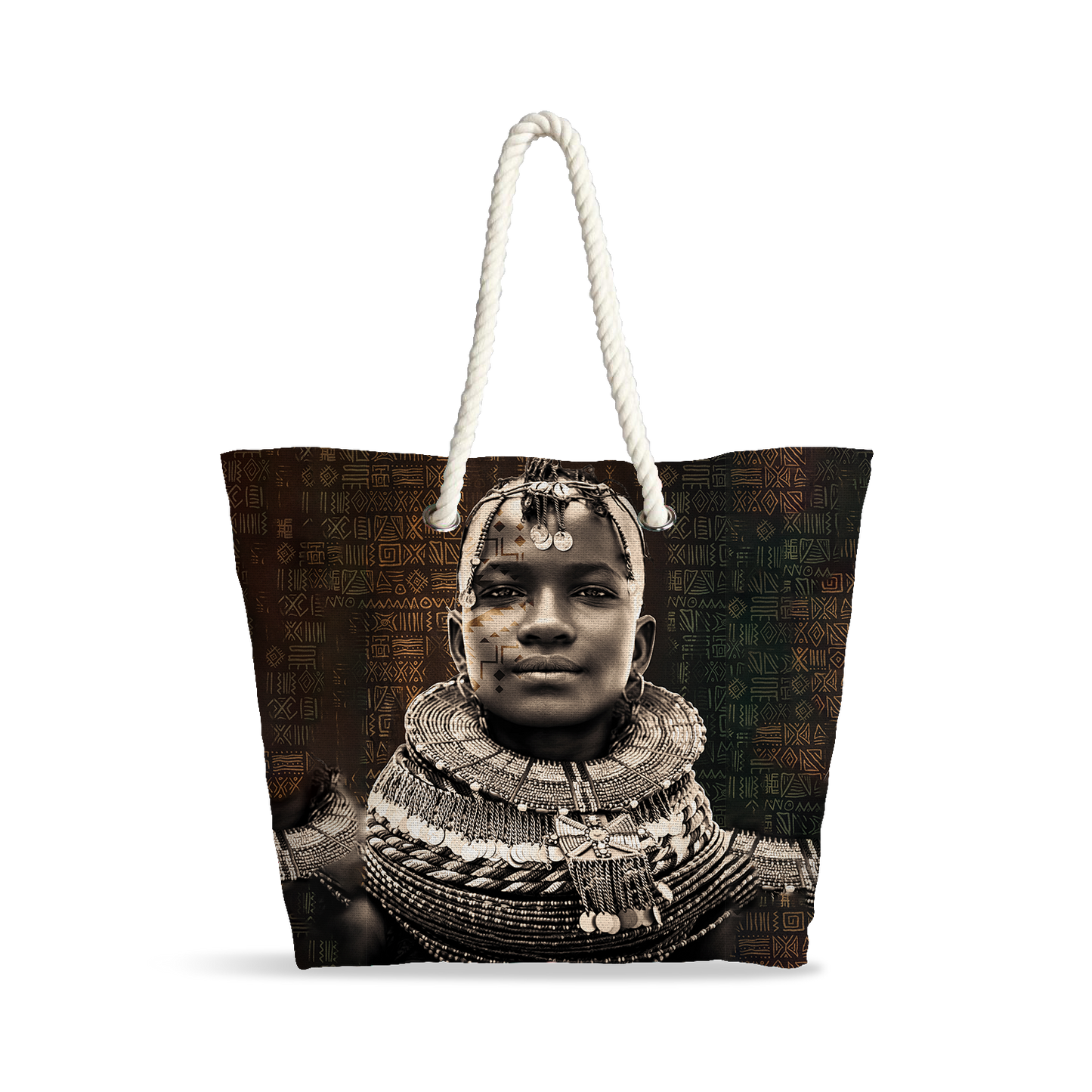 Sac Cabas | Collection African Ethnic | Noble Guerrier