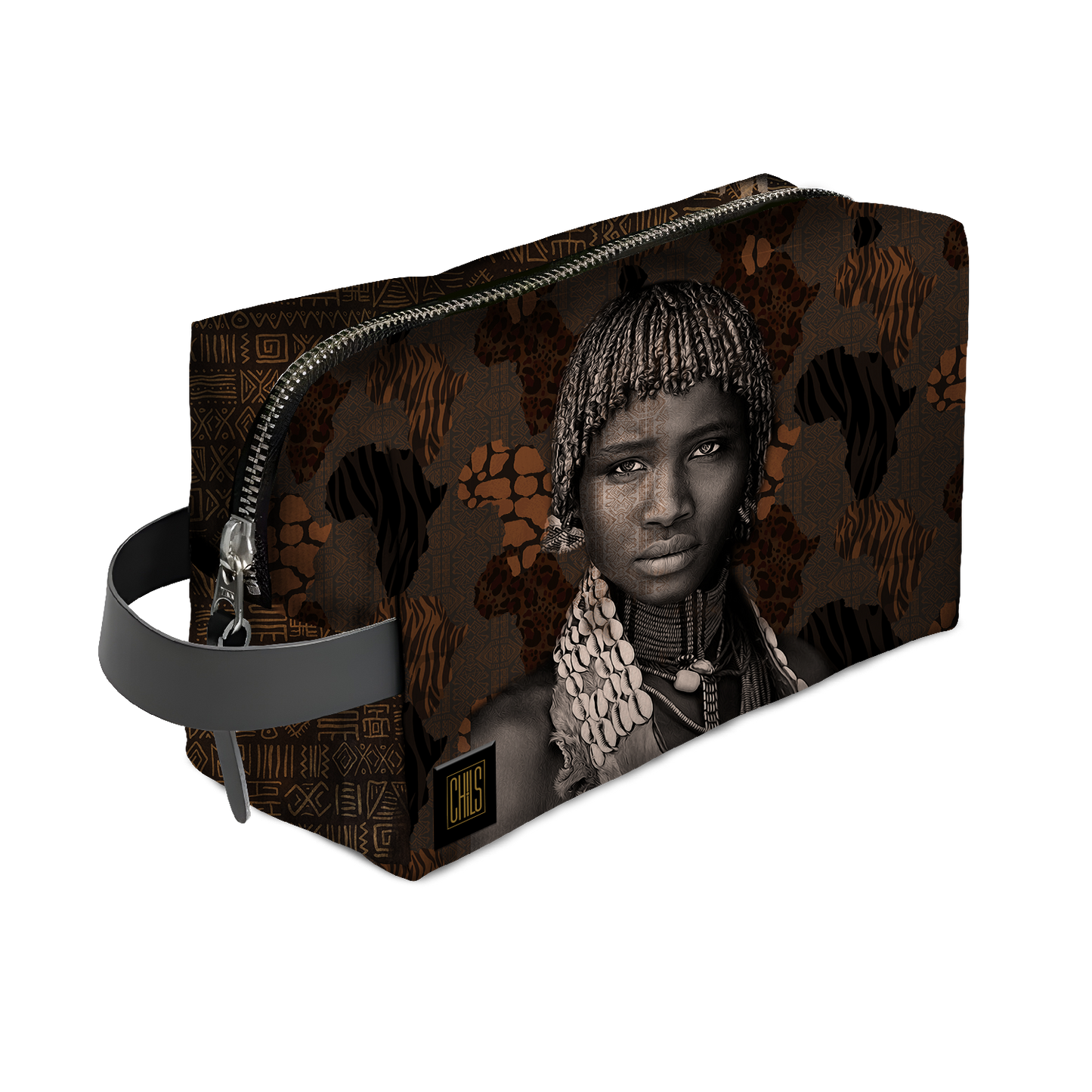 Trousse de Voyage | Collection African Ethnic | La Reine Peule – Profil