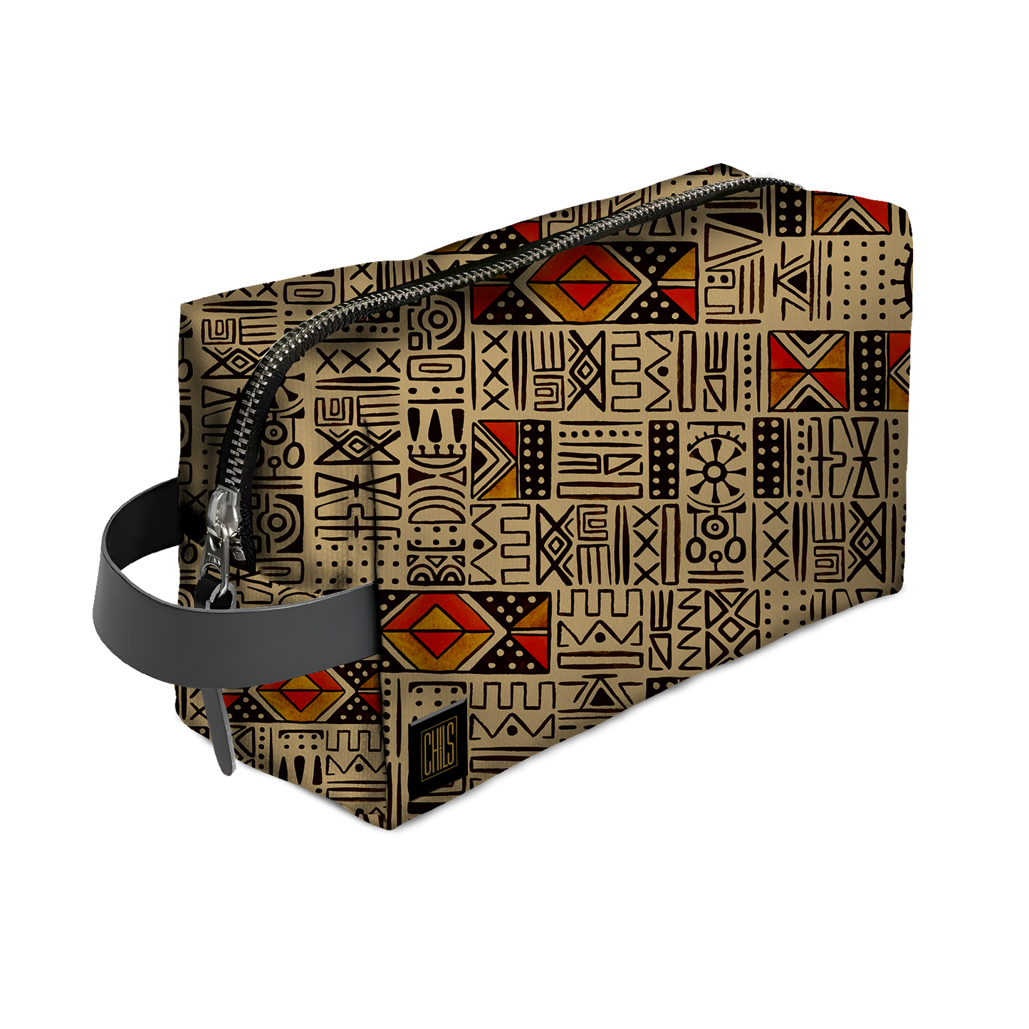 Trousse de Voyage | Collection African Ethnic | Mélange Tribal – Beige