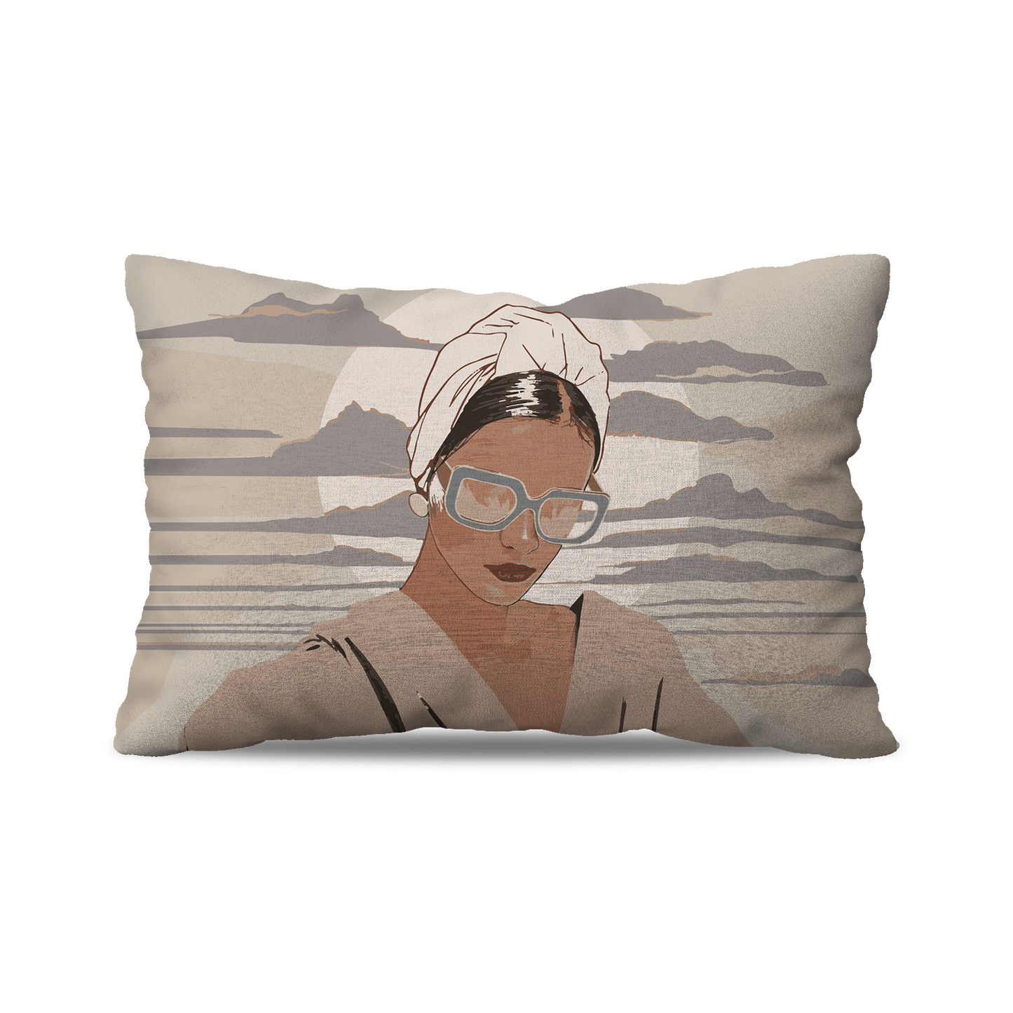 Coussin Rectangle | Collection Muted Tones | Élégance Rétro