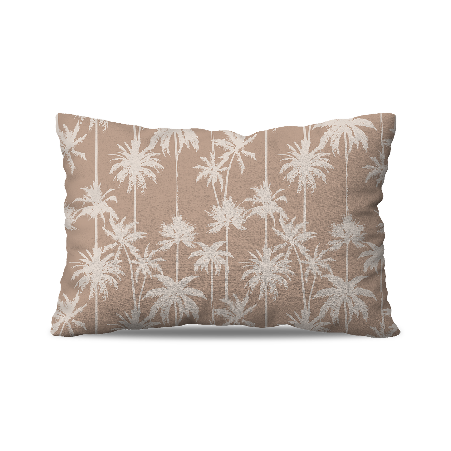 Coussin Rectangle | Collection Muted Tones | Palmiers Blancs – Terracotta