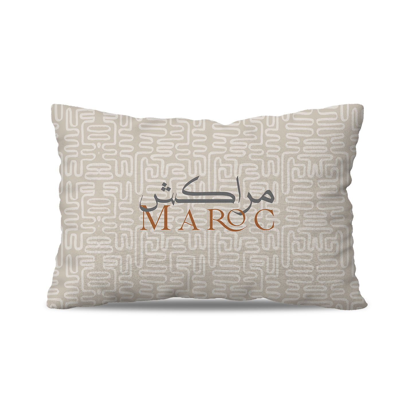 Coussin | Collection Muted Tones | Lignes Abstraites Inversées– Marrakech Maroc