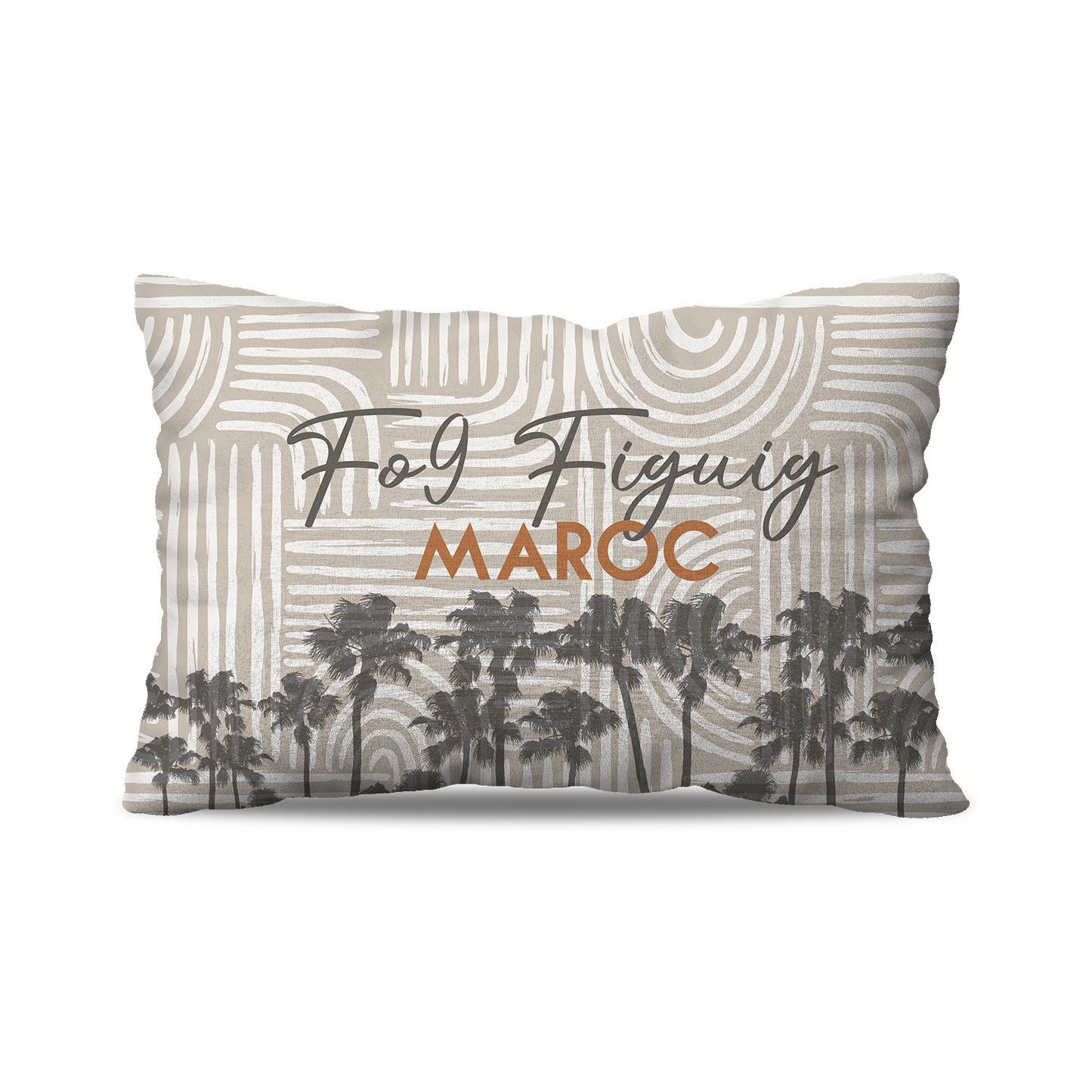 Coussin Rectangle | Collection Muted Tones | Courbes Subtiles – Fo9 Figuig