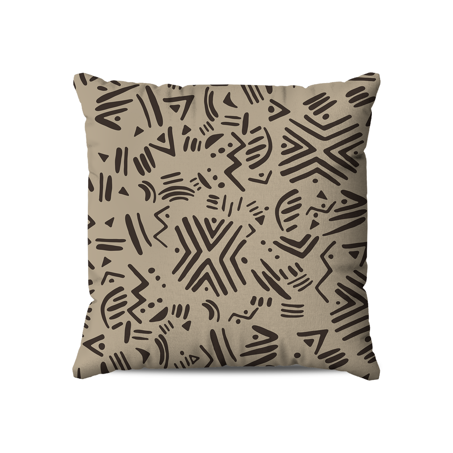 Coussin Carré | Collection African Ethnic | Motif Ndebele Contemporain