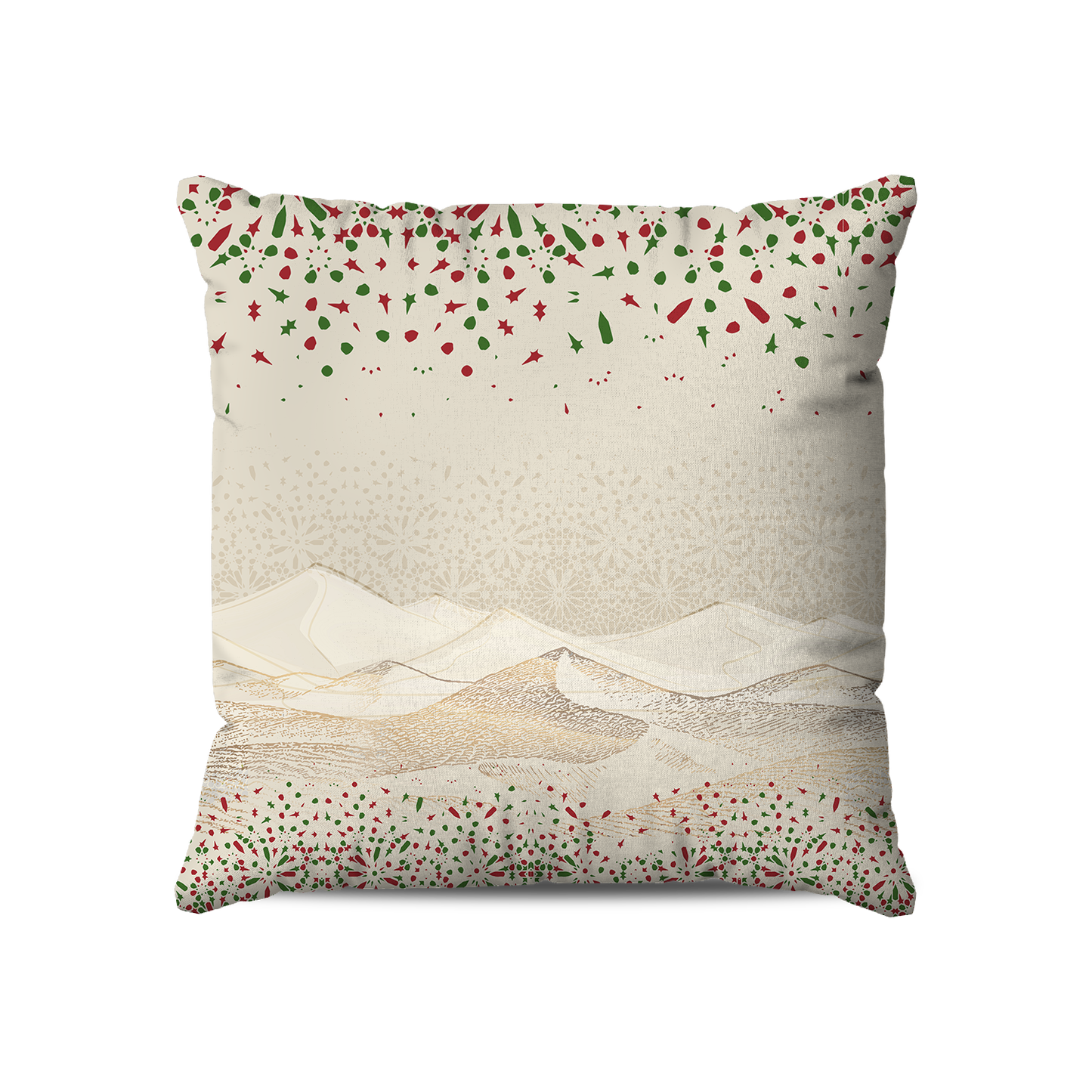 Coussin Carré | Édition Commémorative | 50 ans de la Marche Verte – Design Désert Céleste