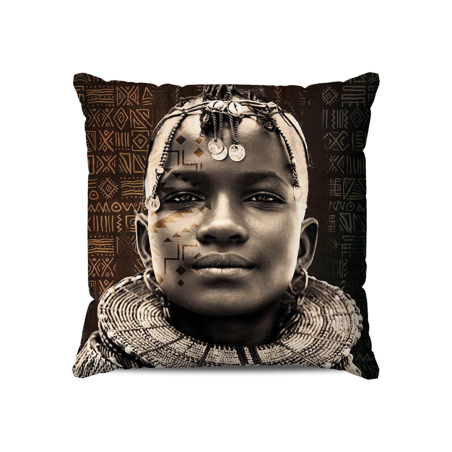 Coussin| Collection African Ethnic | Noble Guerrier