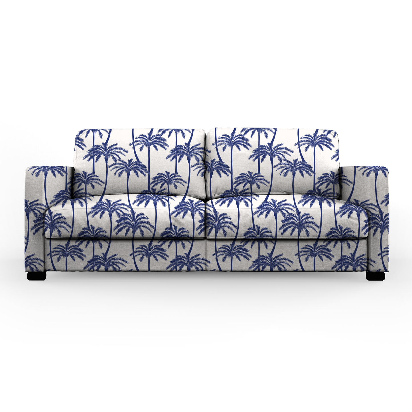 Canapé 2 Places | Collection Ocean | "Palmiers Bleus"