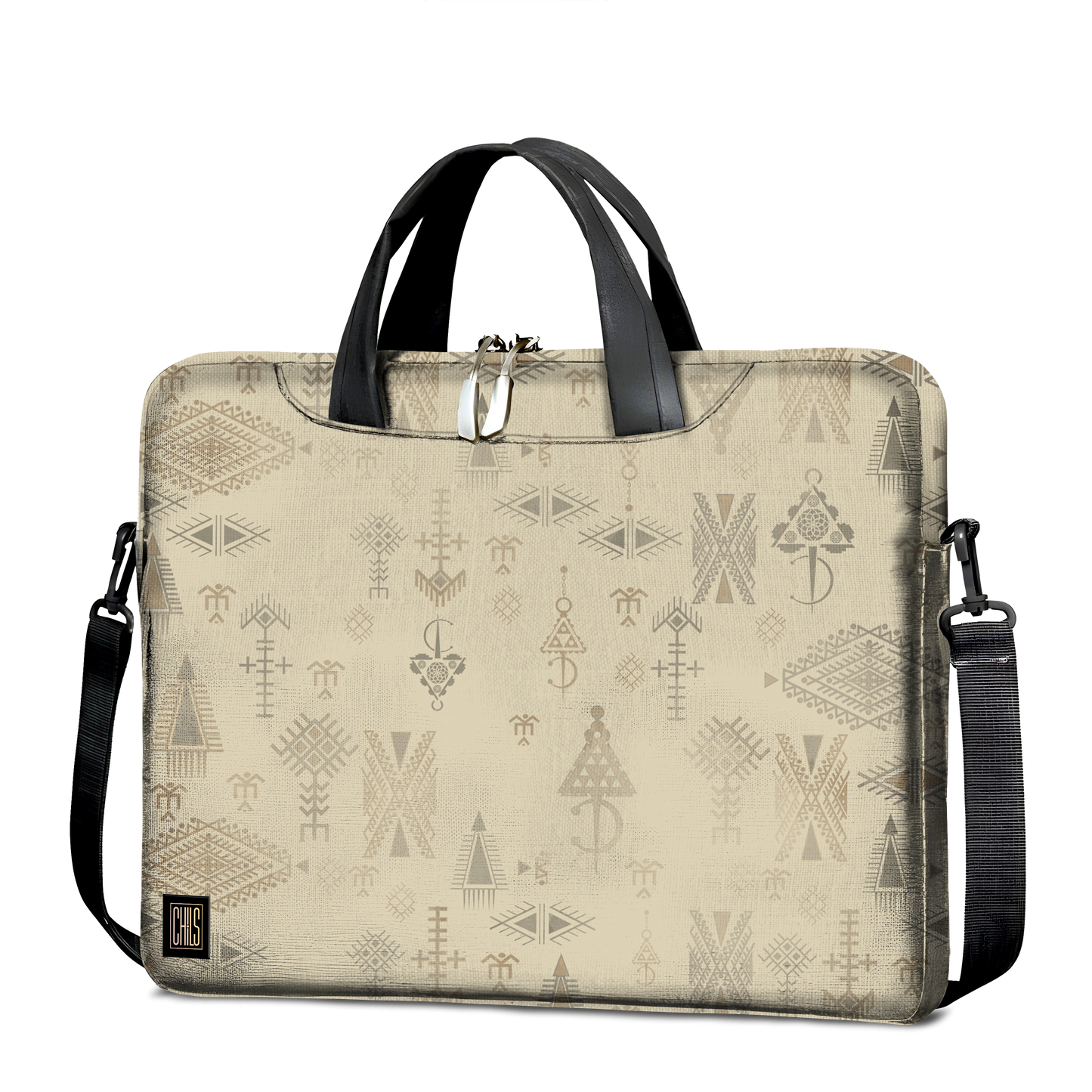 Sac à Bandoulière Tatouages & Fibules – Élégance Discrète