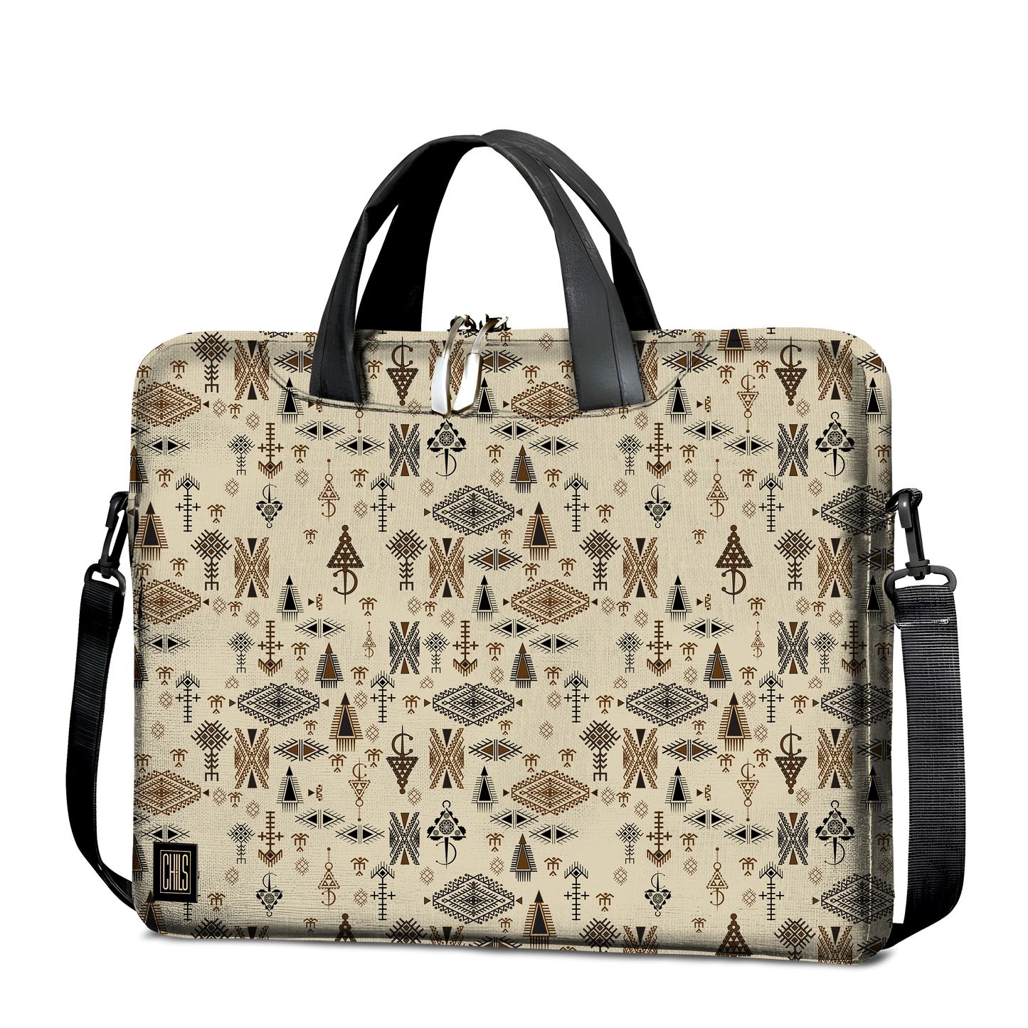 Sac à Bandoulière pour Ordinateur | Collection Berbère | Fibules et Tatouages