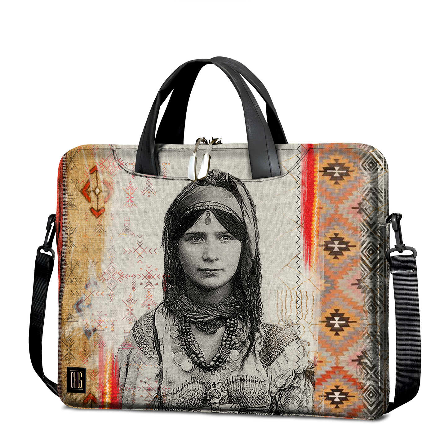 Sac à Bandoulière pour Ordinateur | Collection Berbère | Azilal Tribal