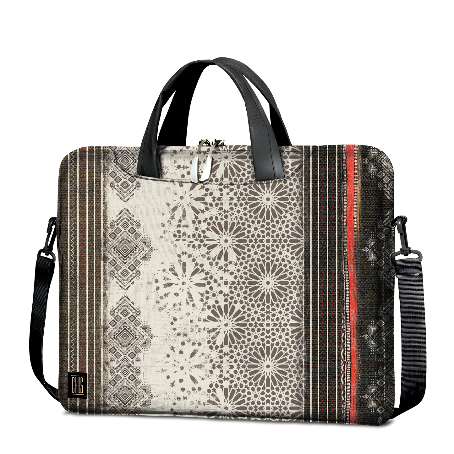 Sac à Bandoulière pour Ordinateur | Collection Berbère | Mosaïque Ancestrale