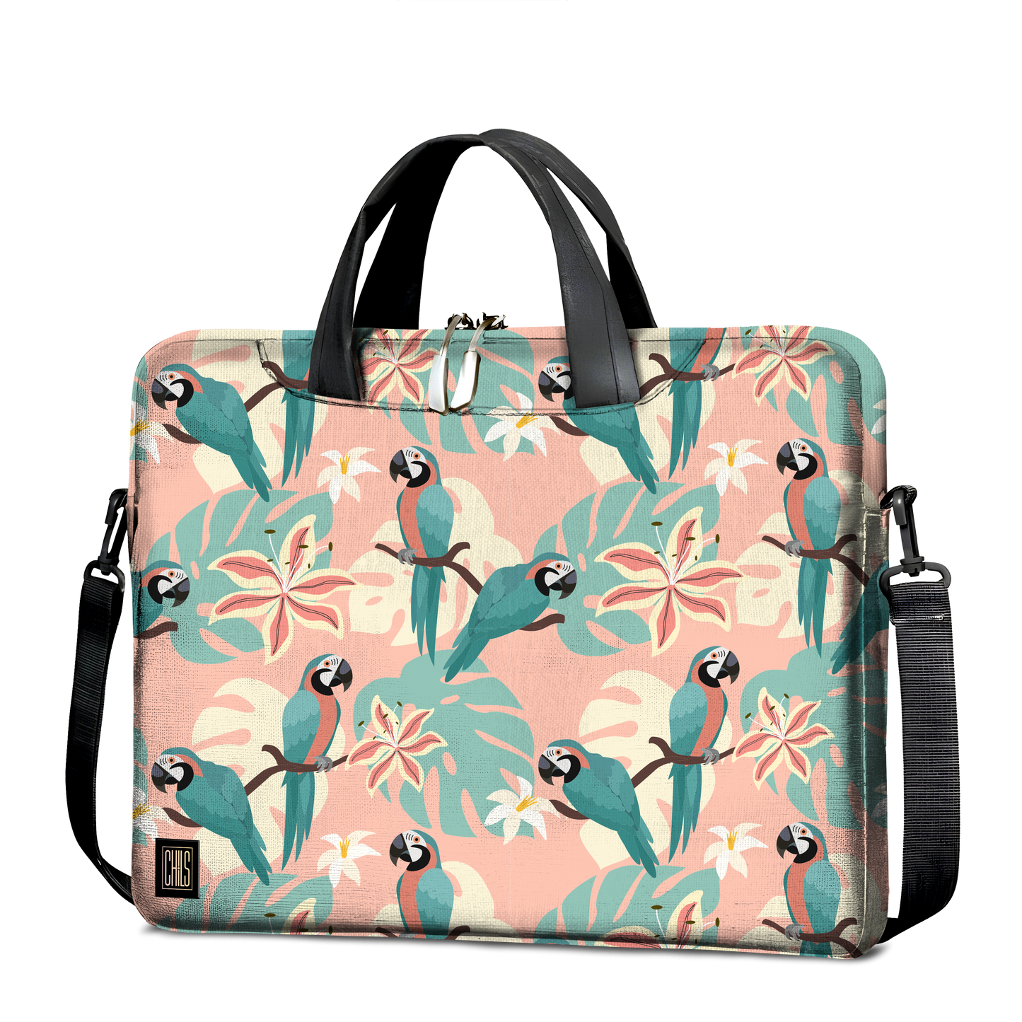 Sac à Bandoulière Tropical – Perroquets Pastel