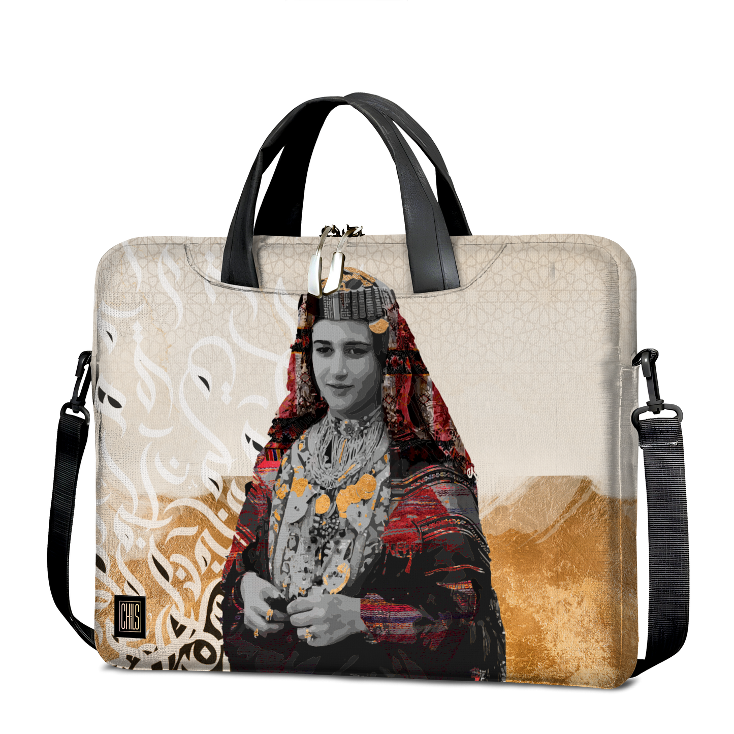 Sac à Bandoulière Ordinateur | Collection Berbère | Héritage Nomade