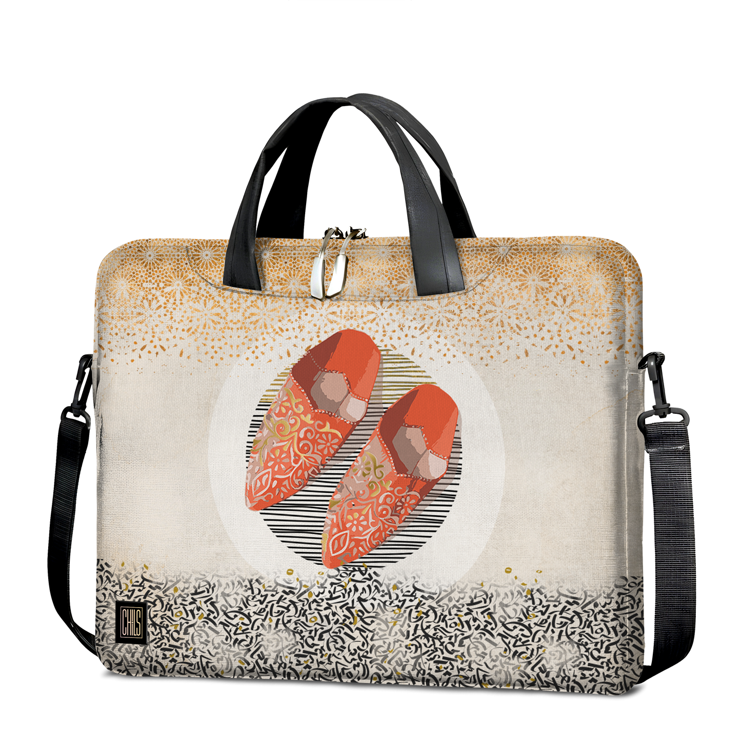 Sac à Bandoulière pour Ordinateur | Collection Berbère | Cherbil d’Or