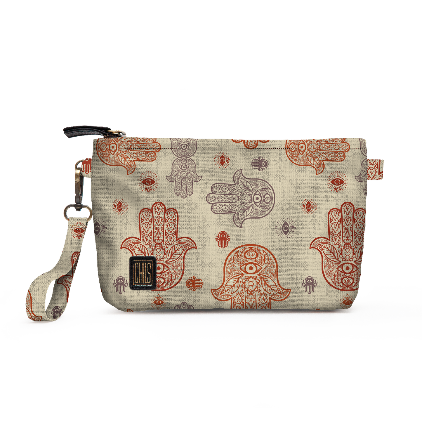 Trousse Vanity | Collection Berbère | Khmissa – Ombre Sacrée – Rouge & Lavande