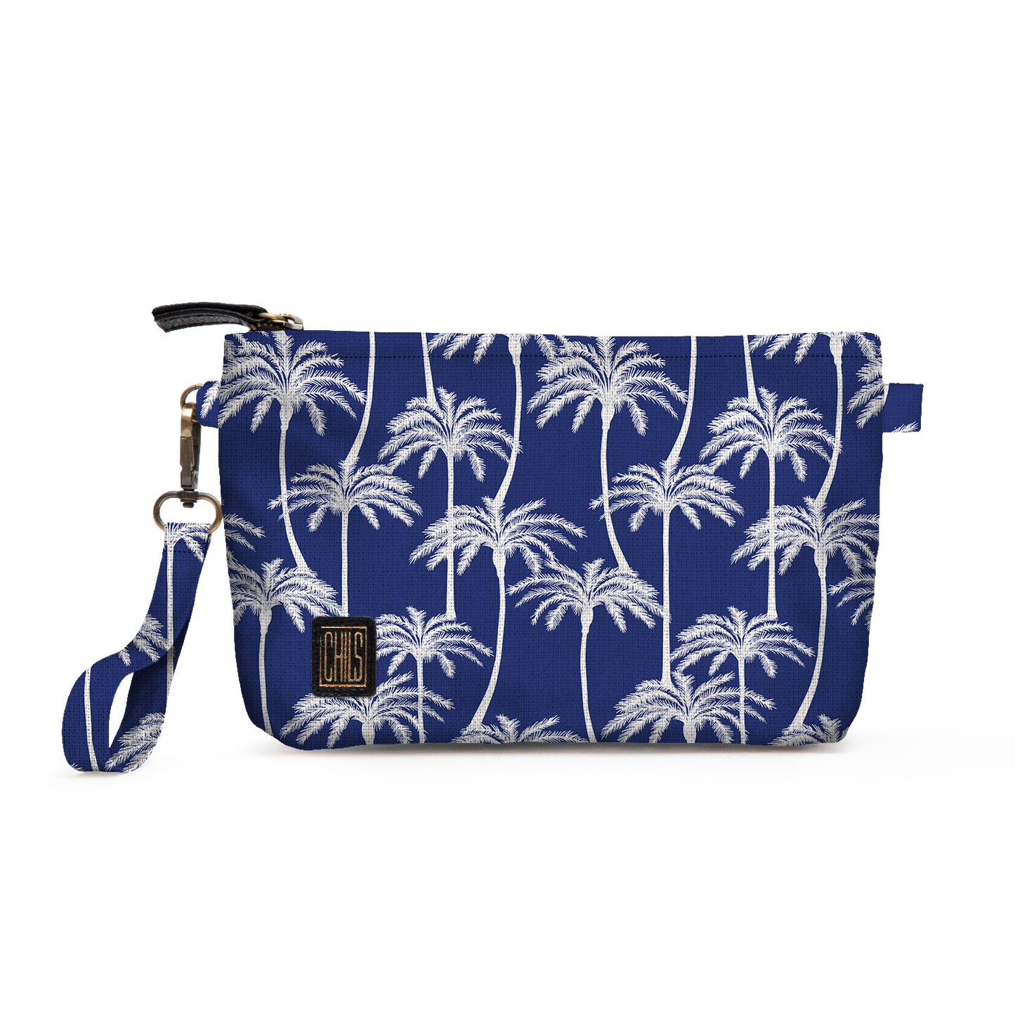 Trousse Vanity | Collection Ocean Blue | Palmiers Blancs