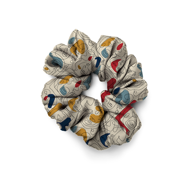 Pack de Chouchous | Collection One Line | Visages Carrés Abstraits Colorés- fond beige