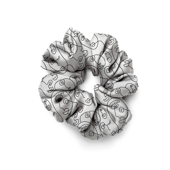 Pack de Chouchous | Collection One Line | Visages Arrondis Abstraits – Noir sur fond Blanc