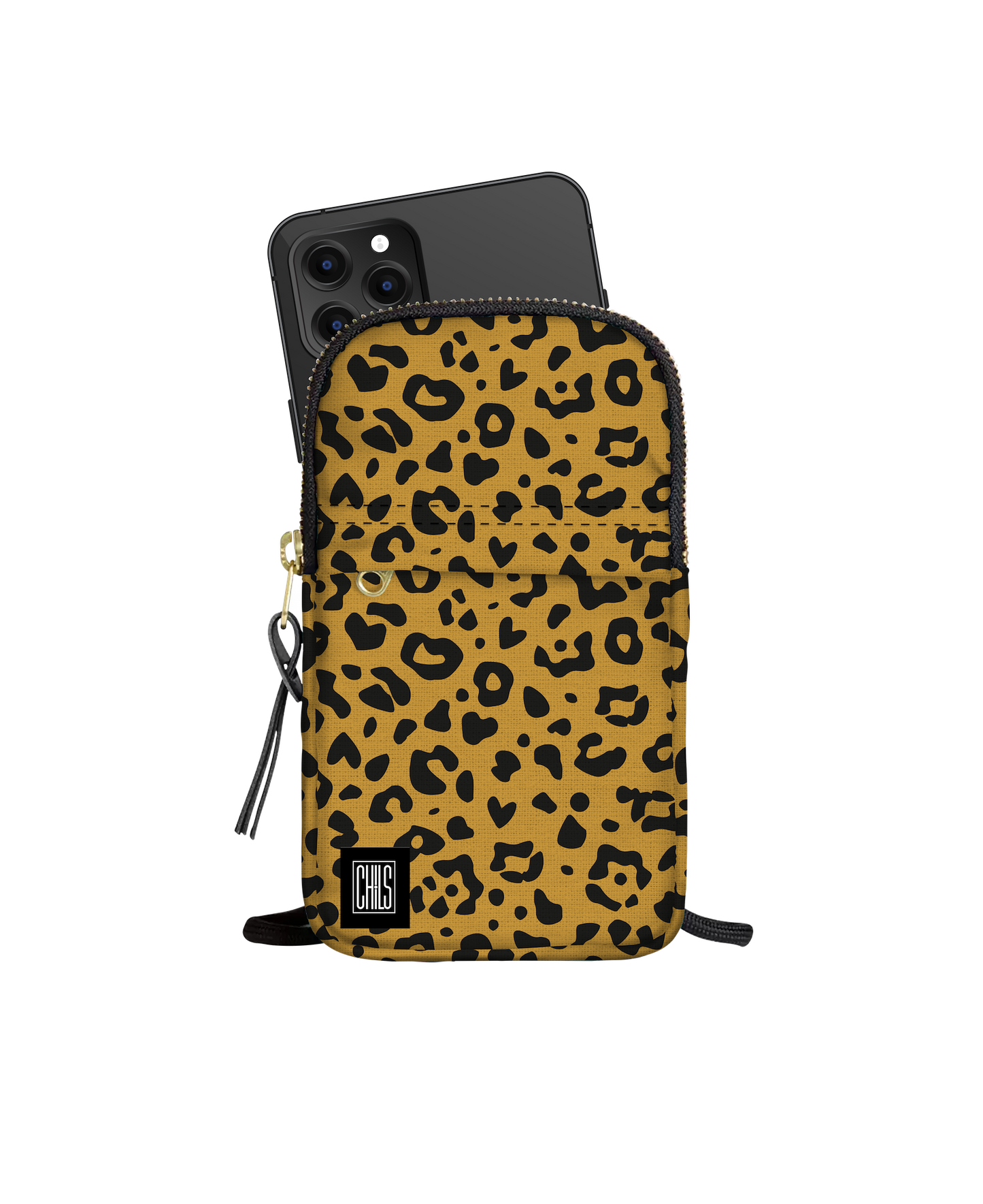 Pochette Téléphone | Collection Jungle Savane | "Motif Léopard"