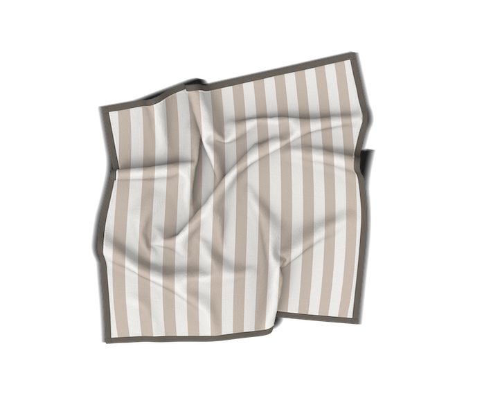 Carré Soyeux | Collection Muted Tones | “Rayures Subtiles”