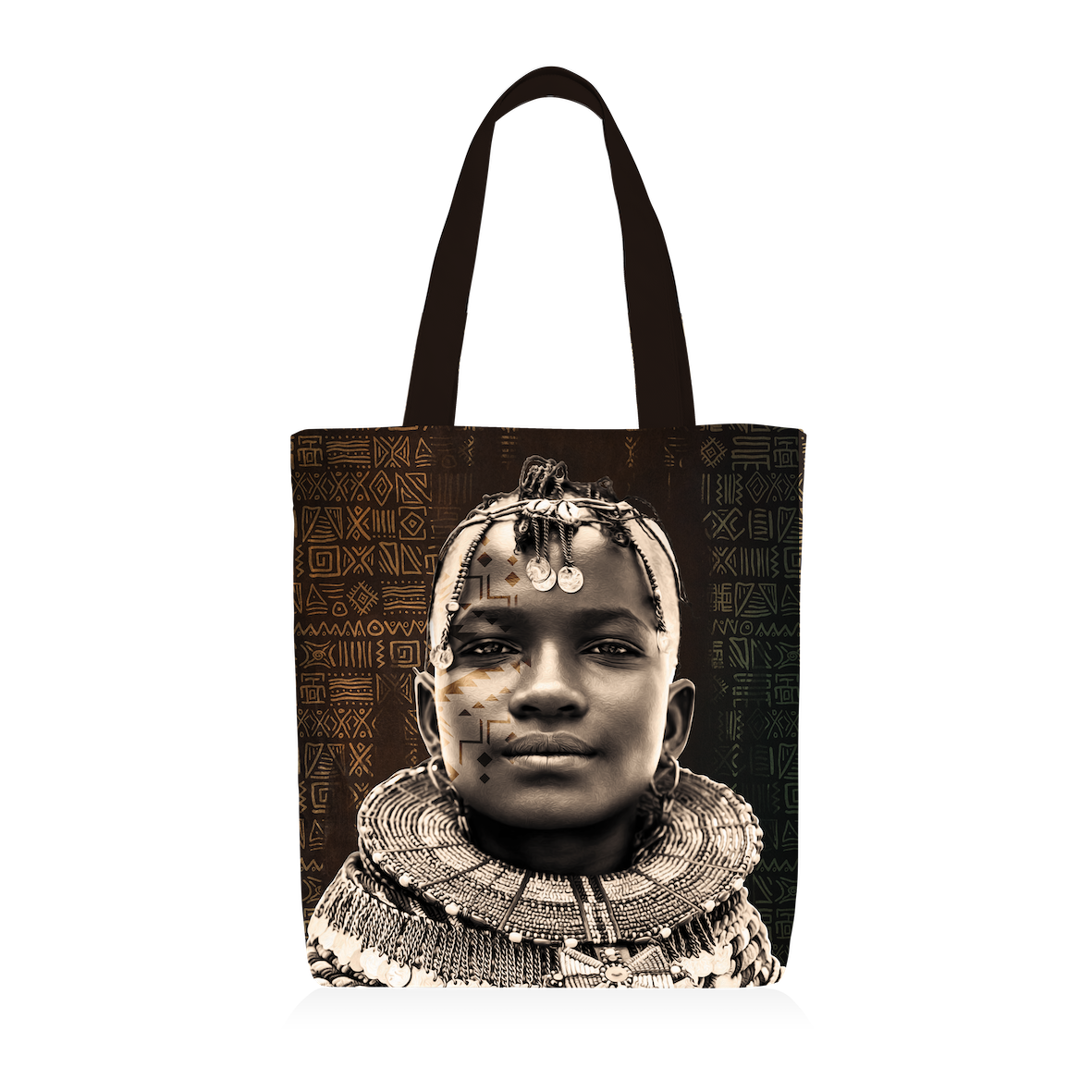 Tote Bag | Collection African Ethnic | “Noble Guerrier”