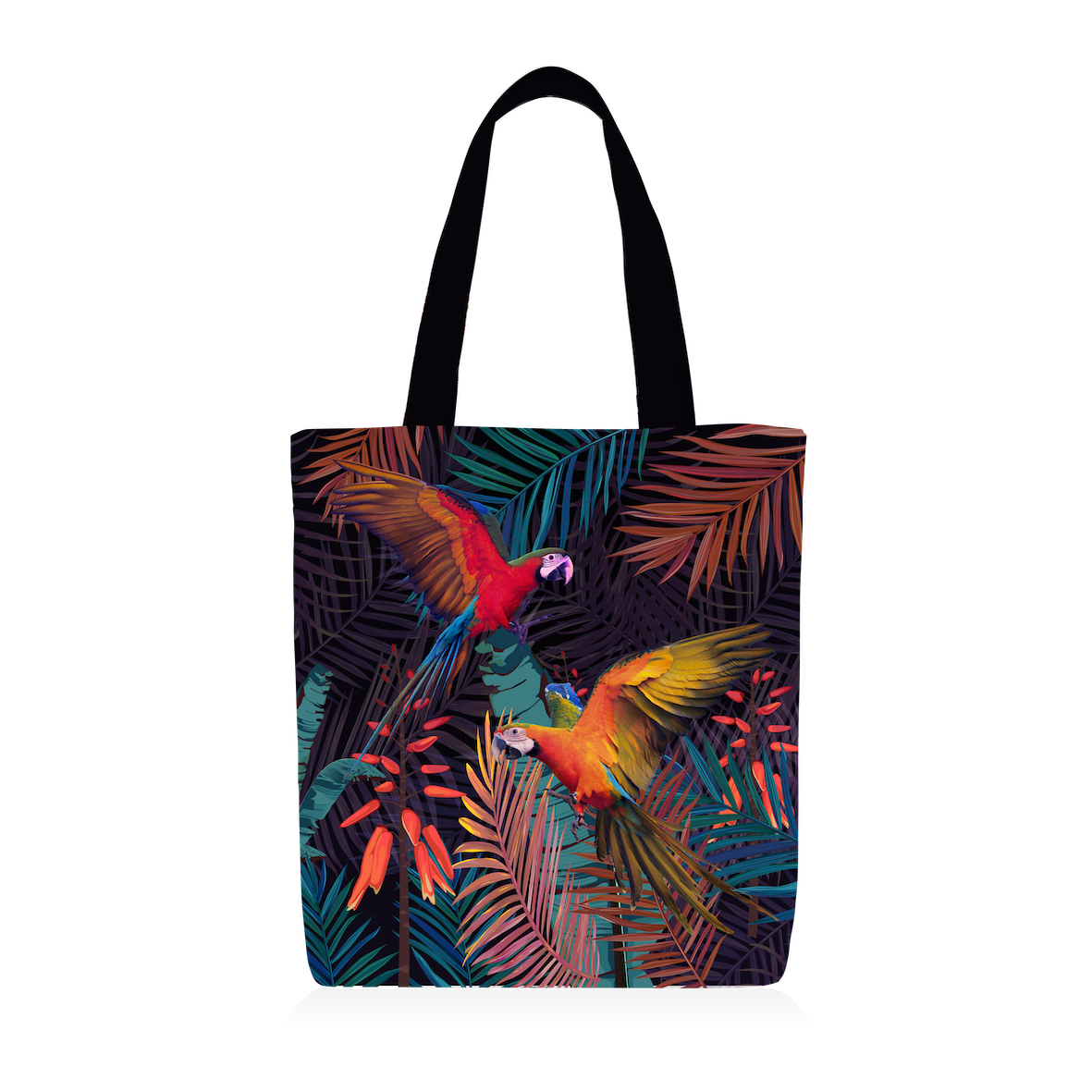 Tote Bag | Collection Summer Contrast | “Parrots Envolés”