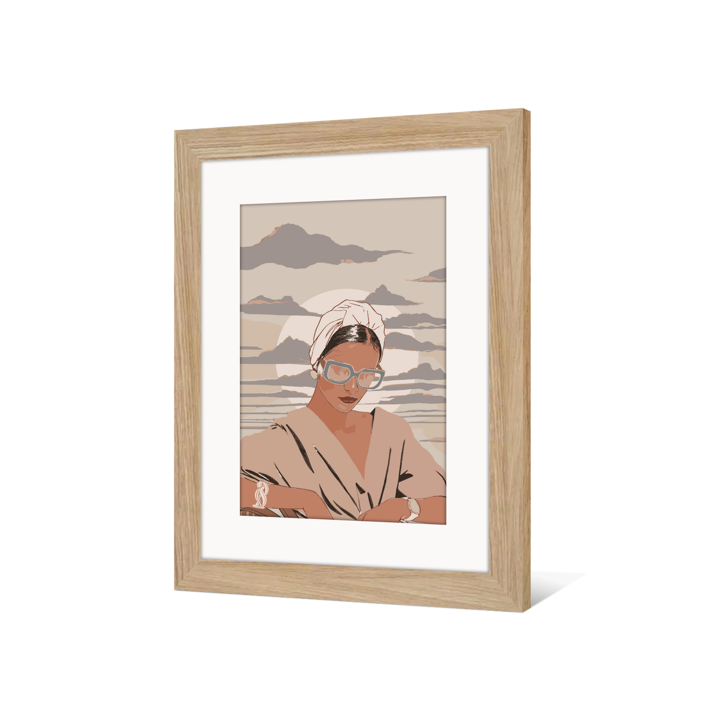 Tableau Cadre Américain | Collection Muted Tones | Élégance Rétro