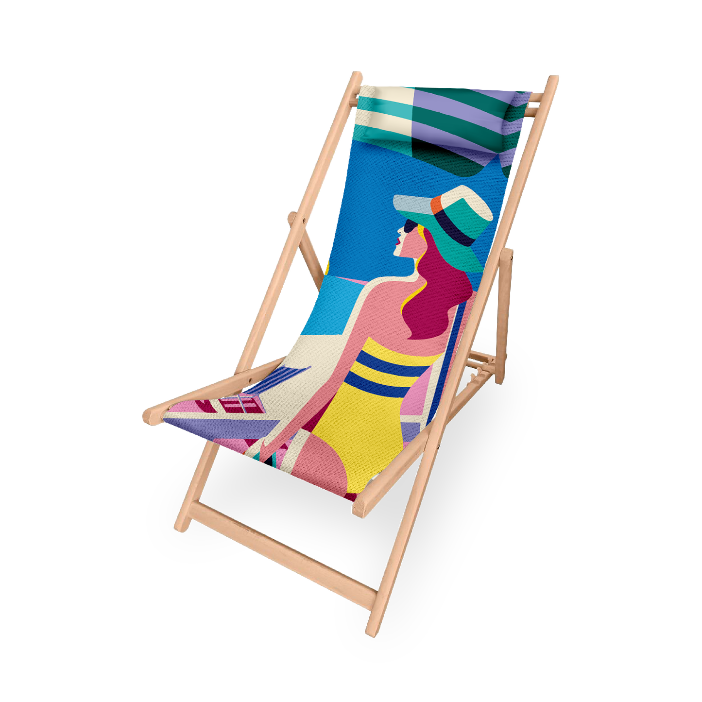 Chilienne | Collection Aquarelle Plage | "Soleil Couchant"