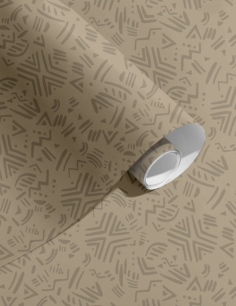 Papier Peint | Collection African Ethnic | Ndebele Contemporain – Light