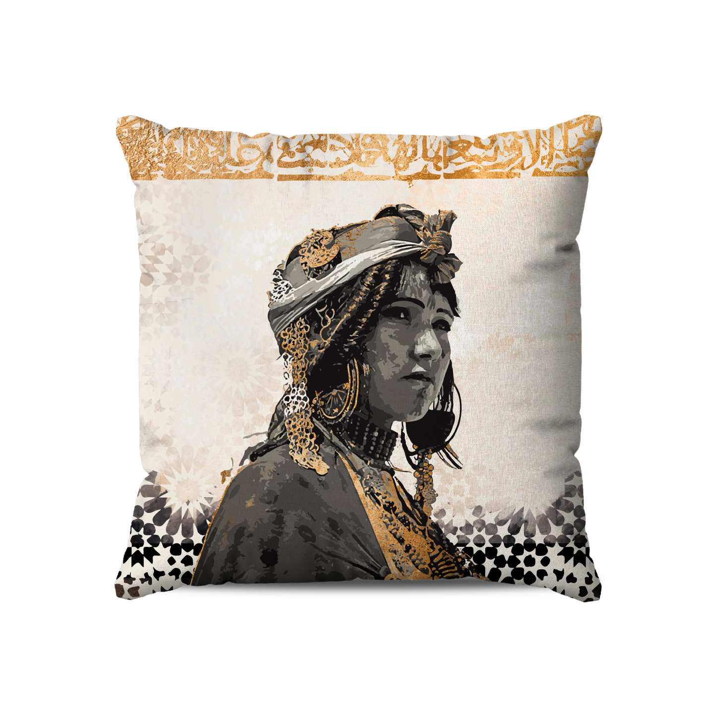 Coussin Carré | Collection Berbère | La Berbère Noire